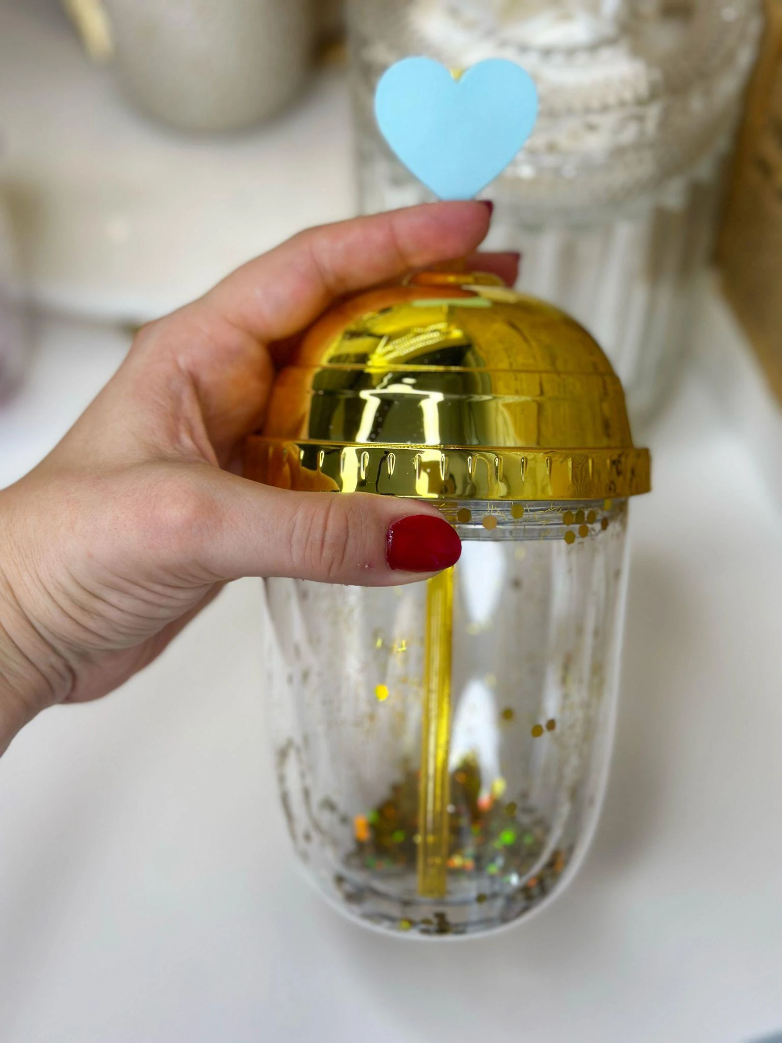 Gold Kalpli Pipetli Suluk / Matara