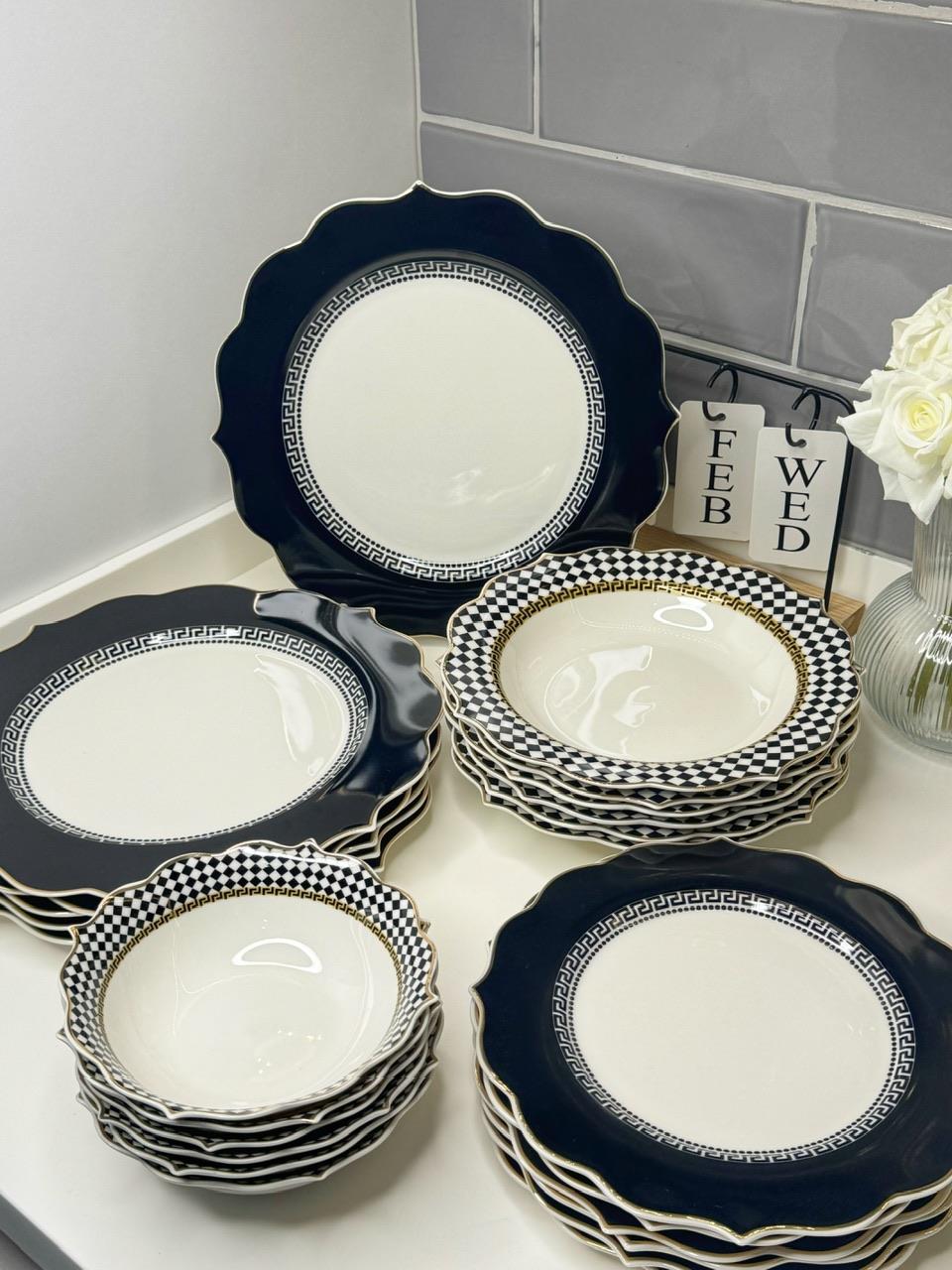 Dama 24 Parça 6 Kişilik Yemek Takımı