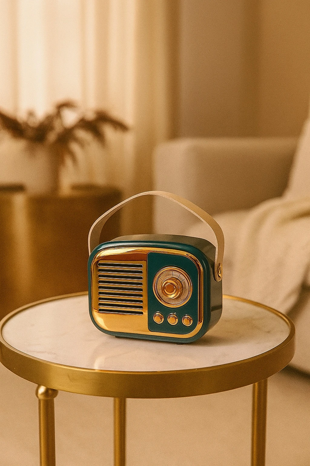 Vintage Yeşil Hoparlör