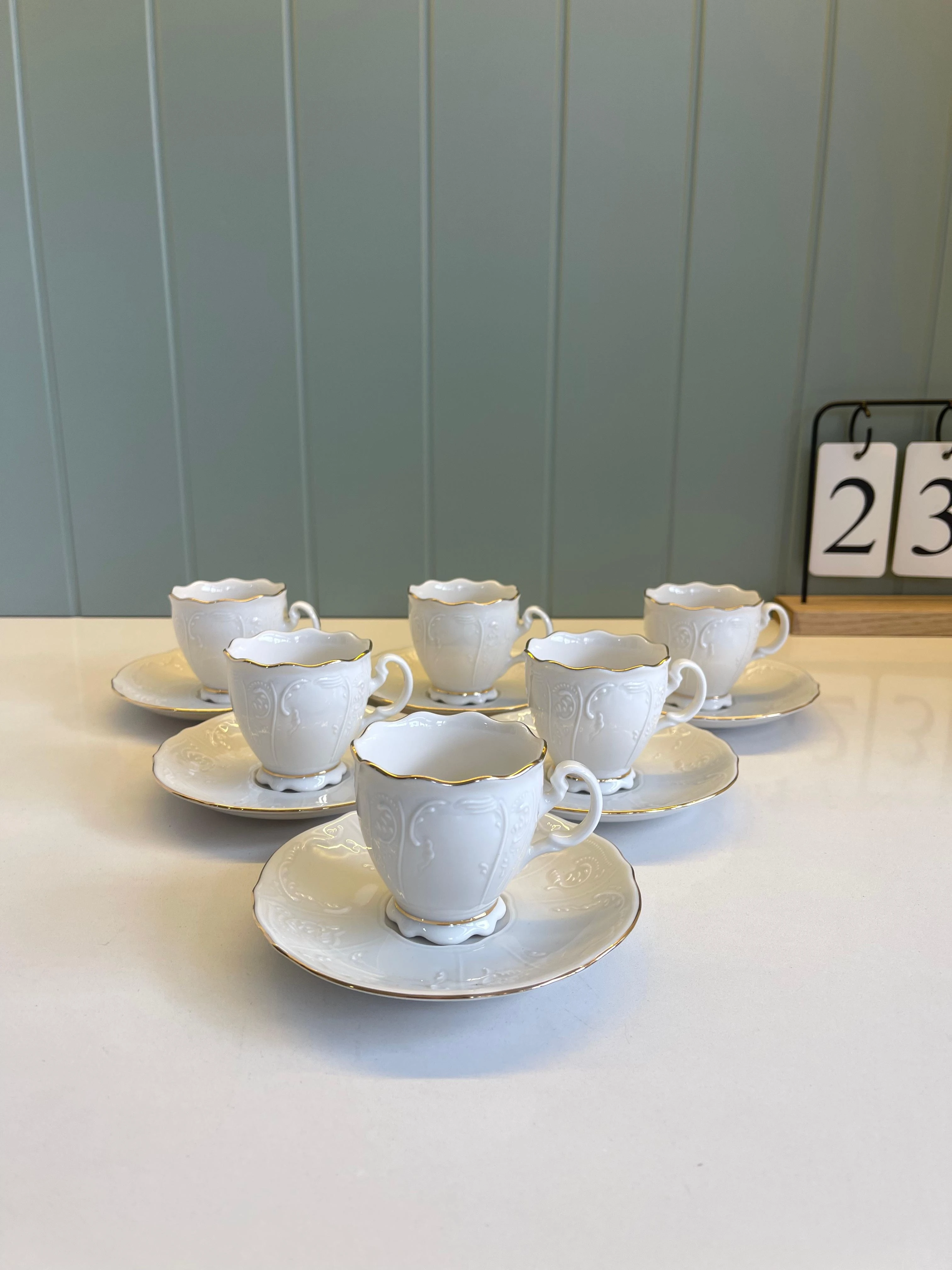 Robi 6 Kişilik Porselen Kahve Fıncanı