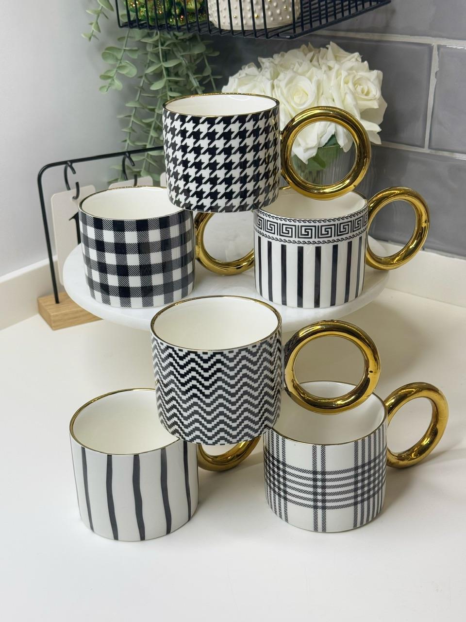 Lion 6 Kişilik Porselen Kupa Seti