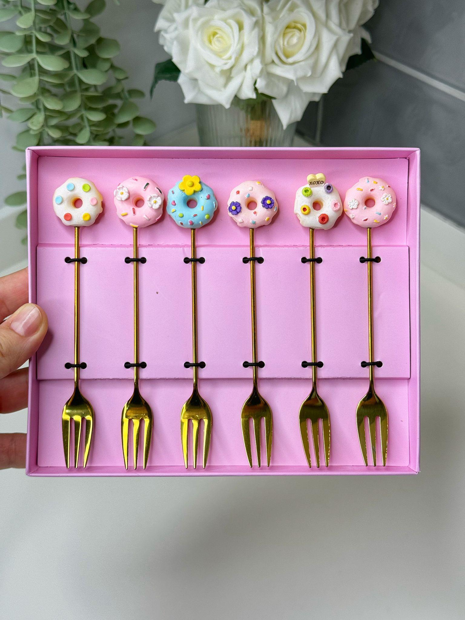 Sweet Donut 6 Kişilik Kokteyl Çatalı (2)