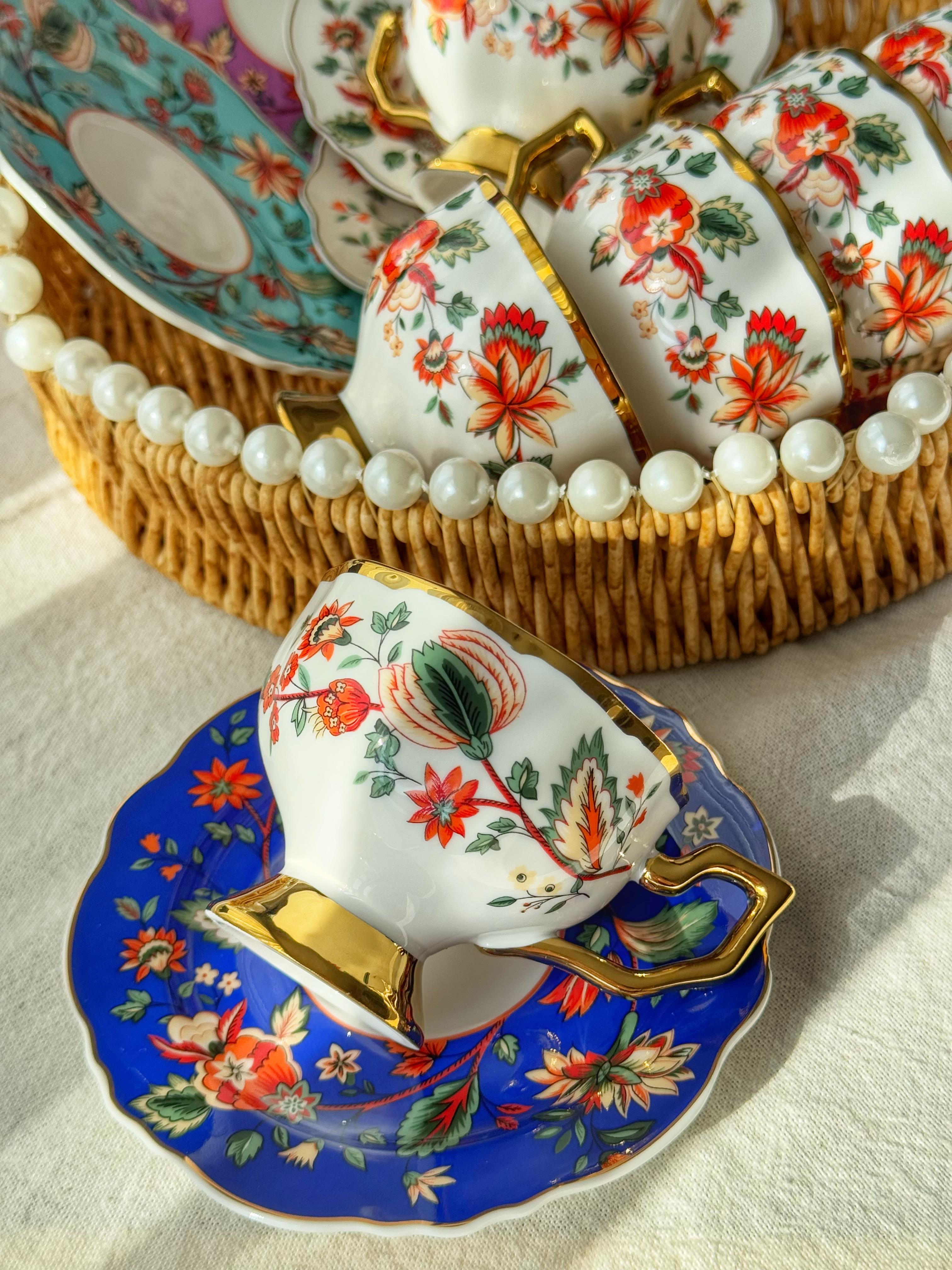 Sandra 6 Kişilik Porselen Türk Kahvesi Fincanı