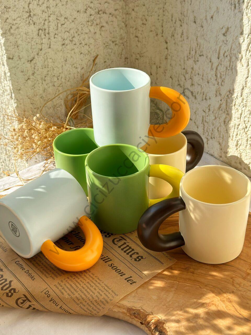 MERLİN 6 KİŞİLİK RENKLİ KUPA