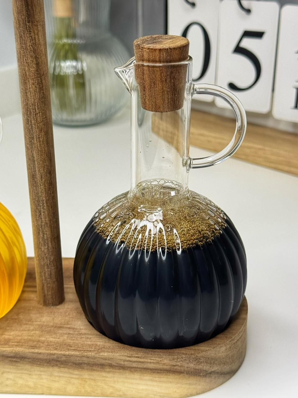 Brier Akasya Standlı 2 Li Cam Yağlık/Sirkelik