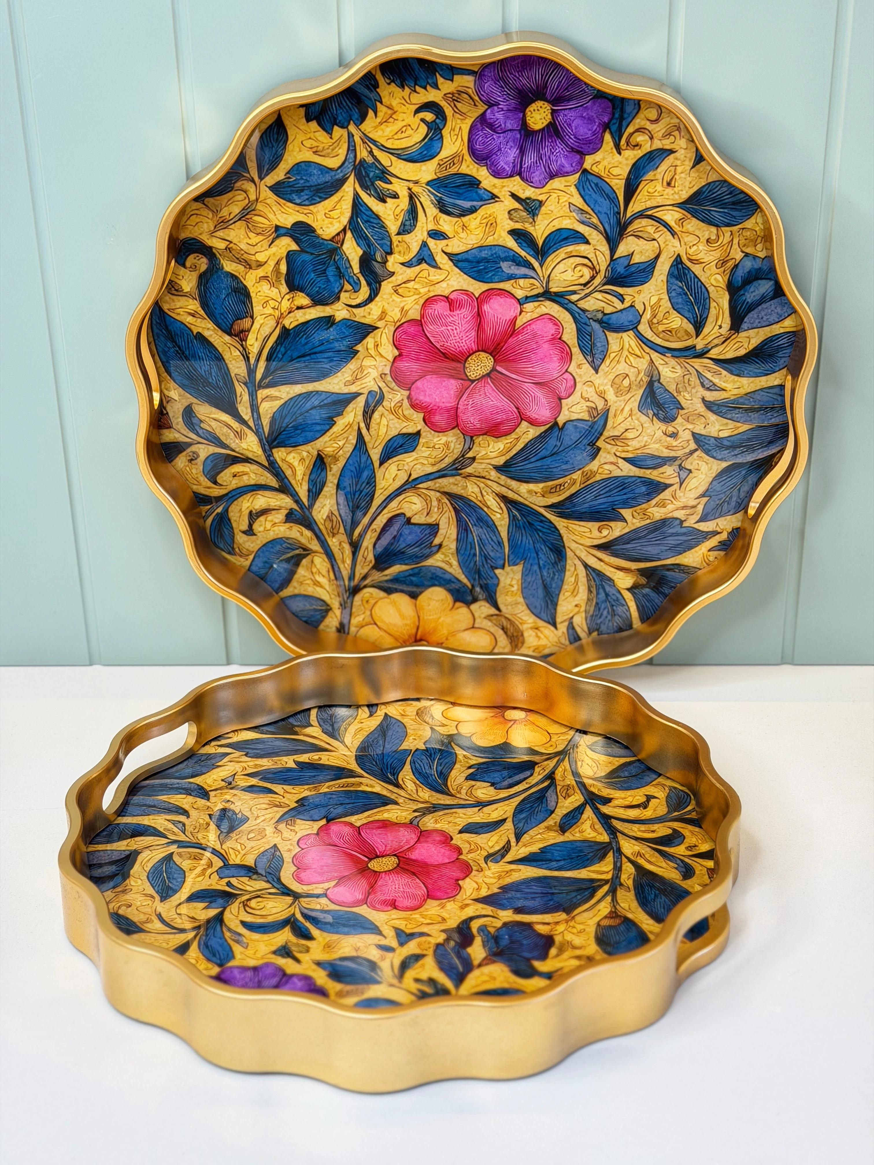 2'li Cam Yüzeyli Lüx Tepsi Lovelle