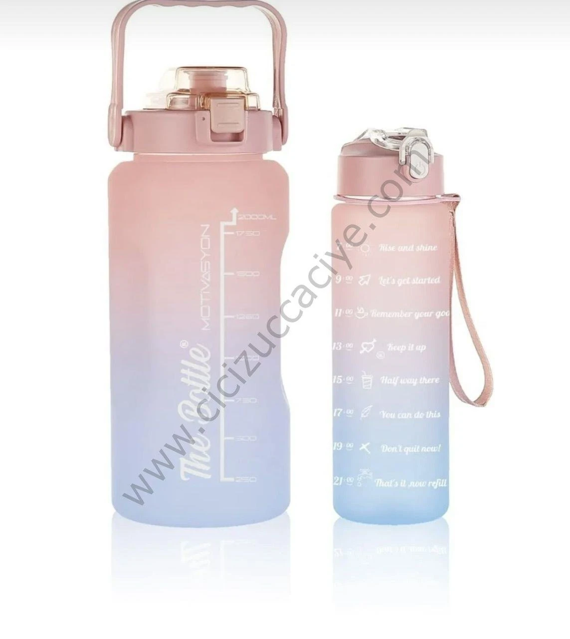 2 Lİ SU MATARASI  - SULUK ( motivasyon matarası )