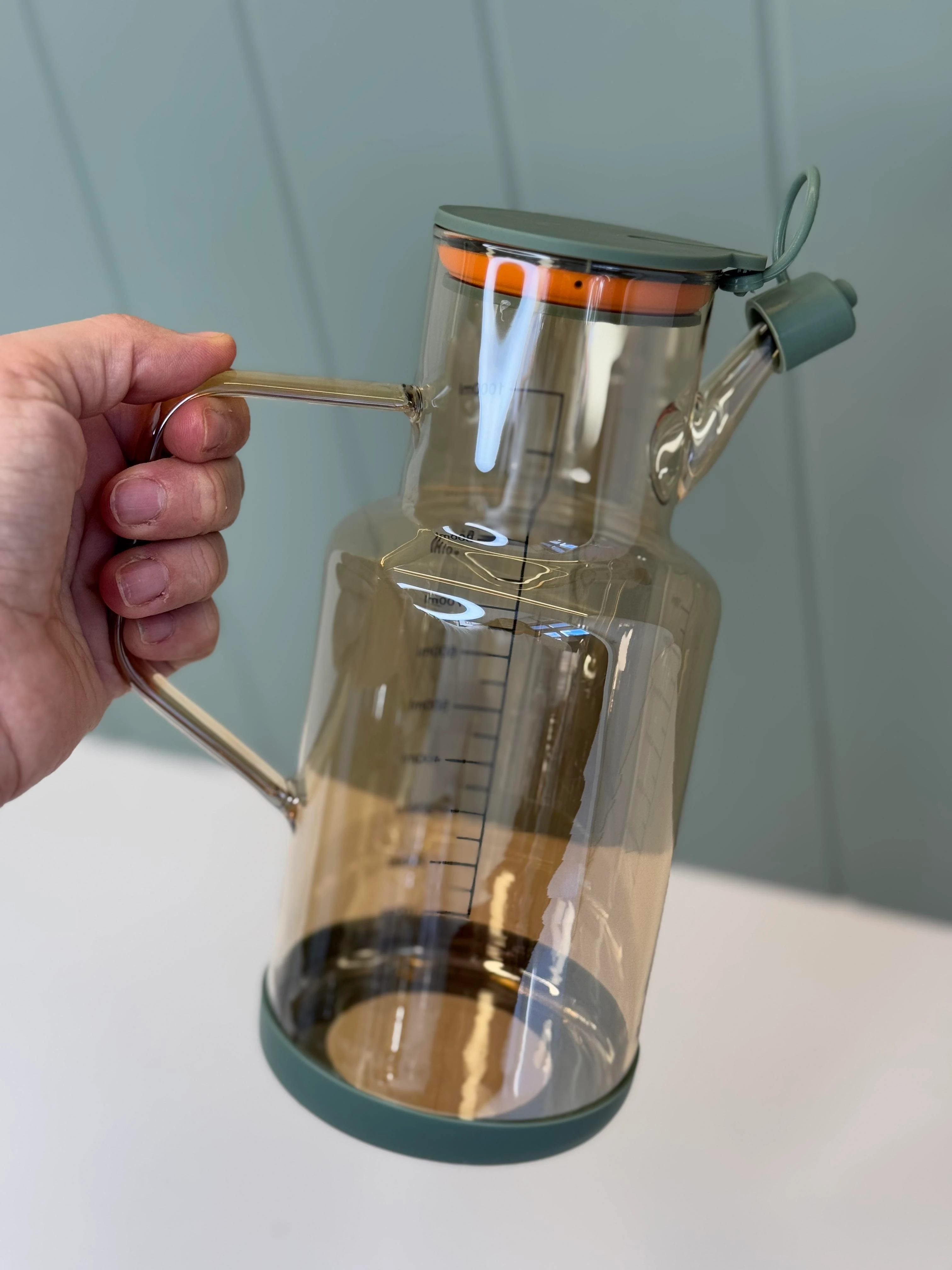 Moss Tasarım Bal Rengi Yağdanlık / Sürahi