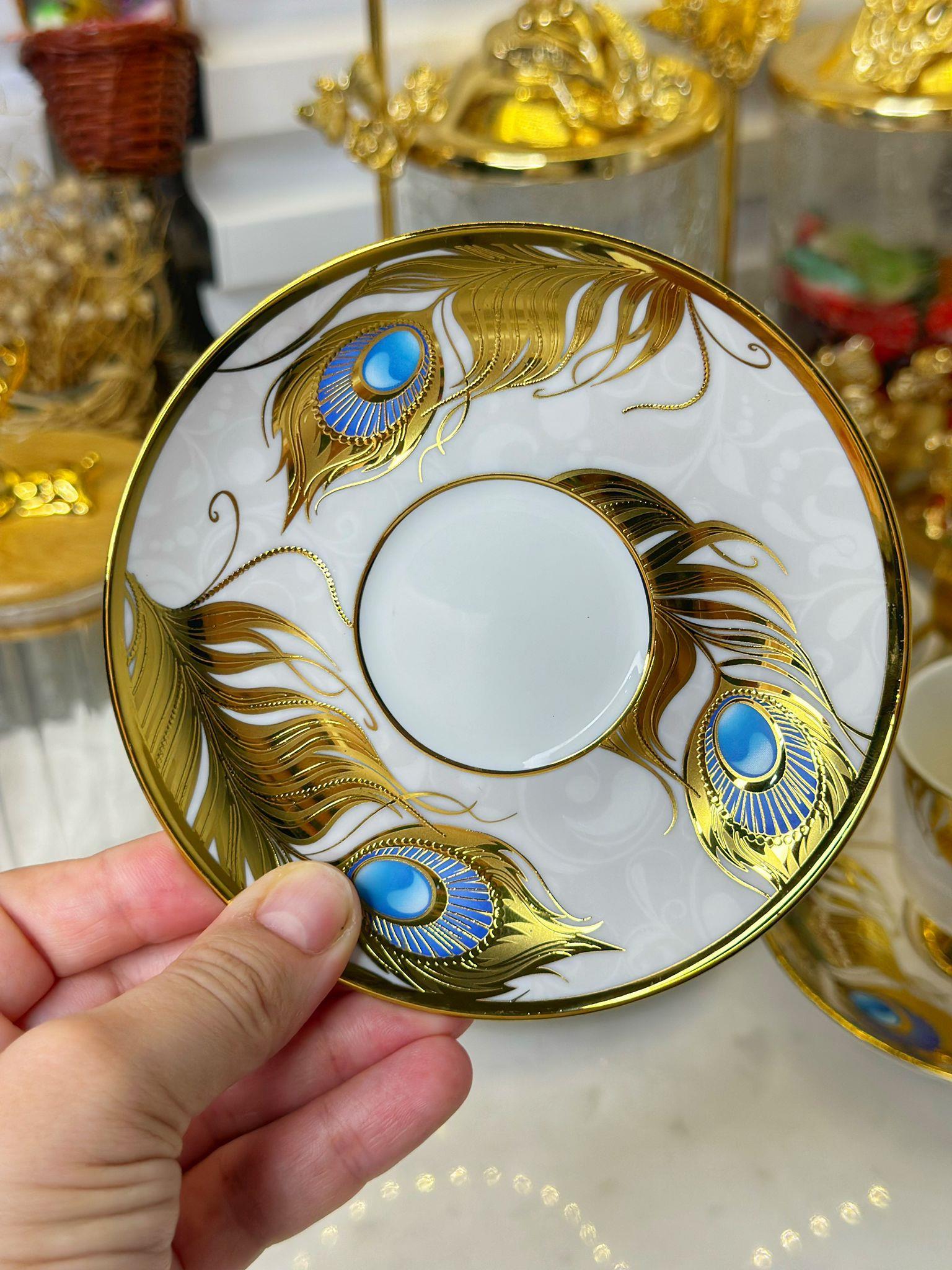 Loris 6 Kişilik Porselen Türk Kahvesi Fincanı