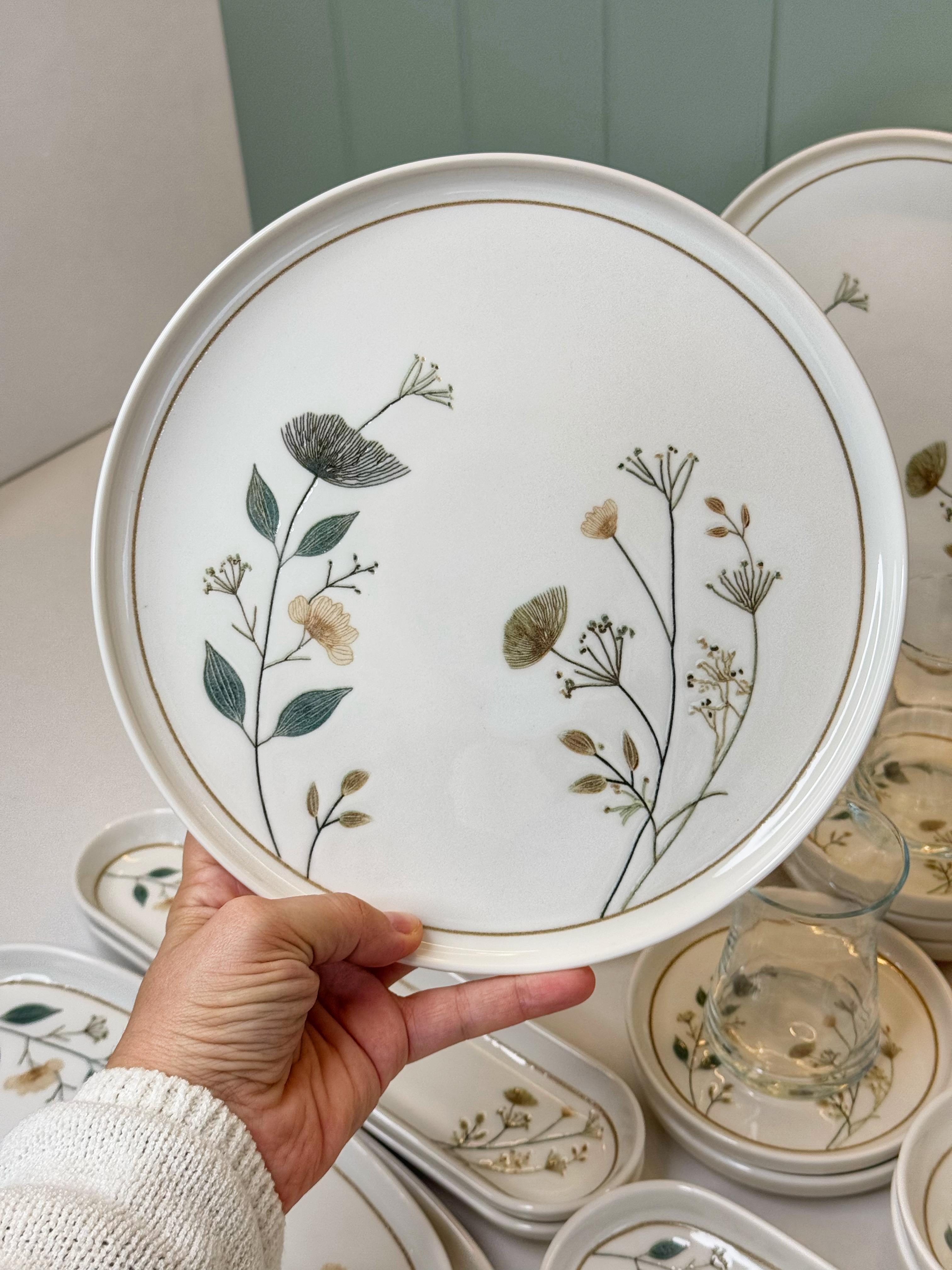 Bloom 29 Parça 6 Kişilik Porselen Kahvaltı Takımı