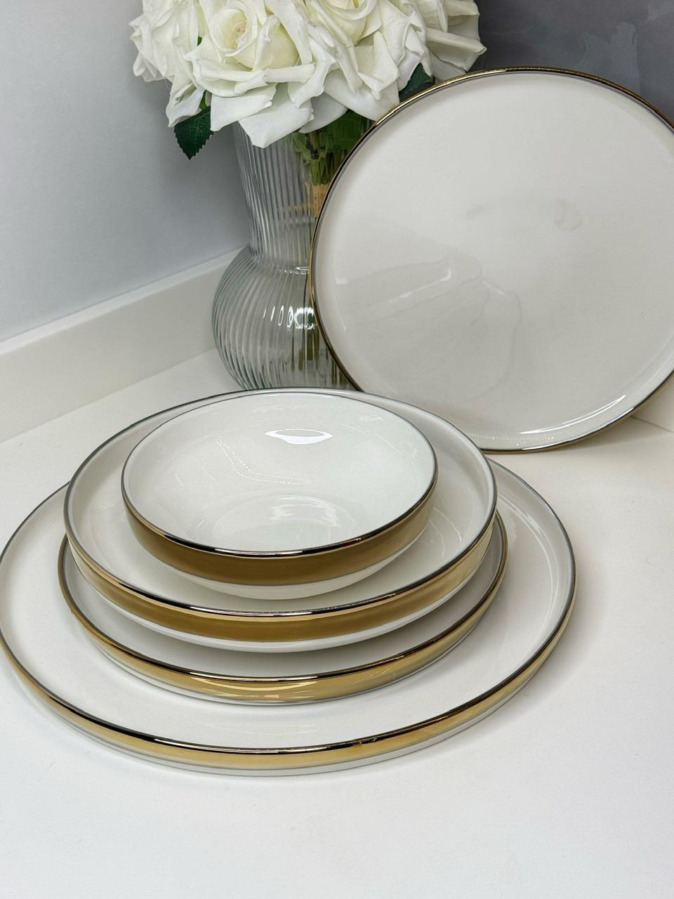 Herend 6 Kişilik 24 Parça Porselen Yemek Takımı