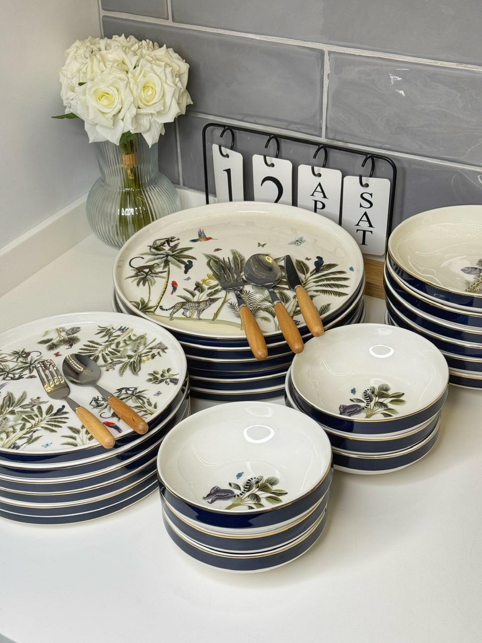 Safari 24 Parça 6 Kişilik Yemek takımı