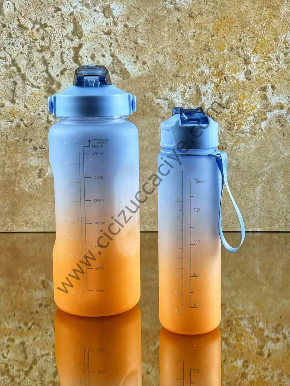 2 Lİ SU MATARASI - SULUK ( motivasyon matarası )
