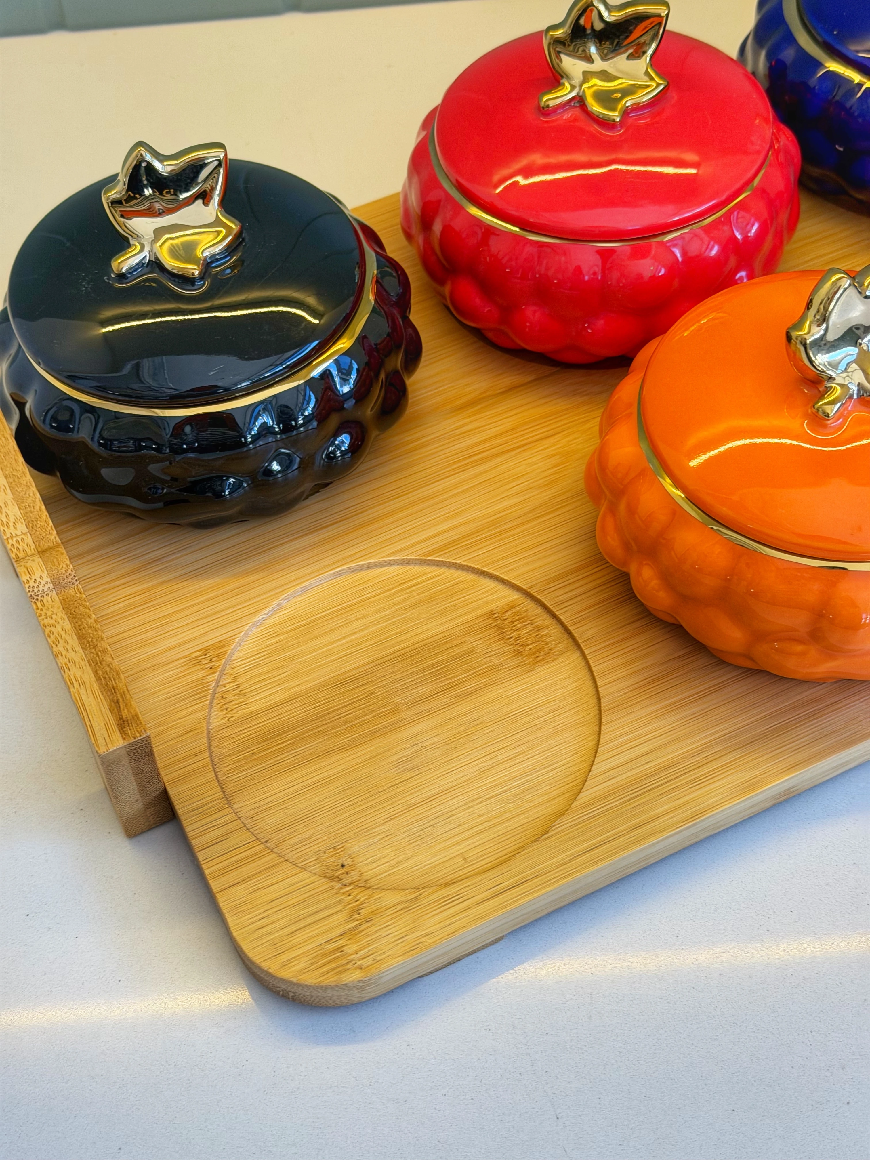 Bubble Porselen Tepsili Kahvaltılık