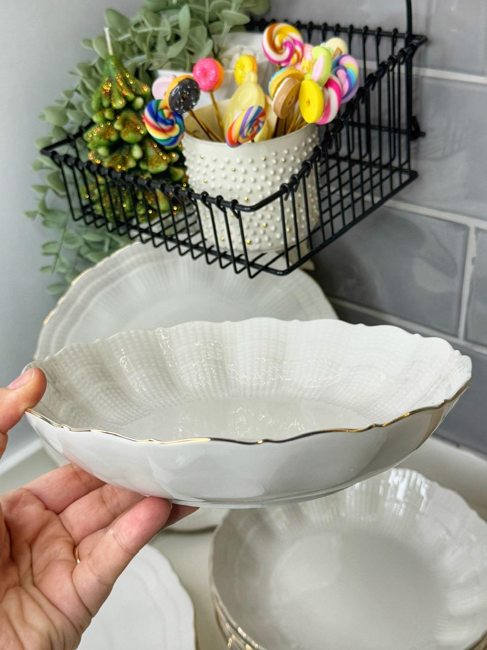 Aries 24 Parça 6 Kişilik Porselen Yemek Takımı