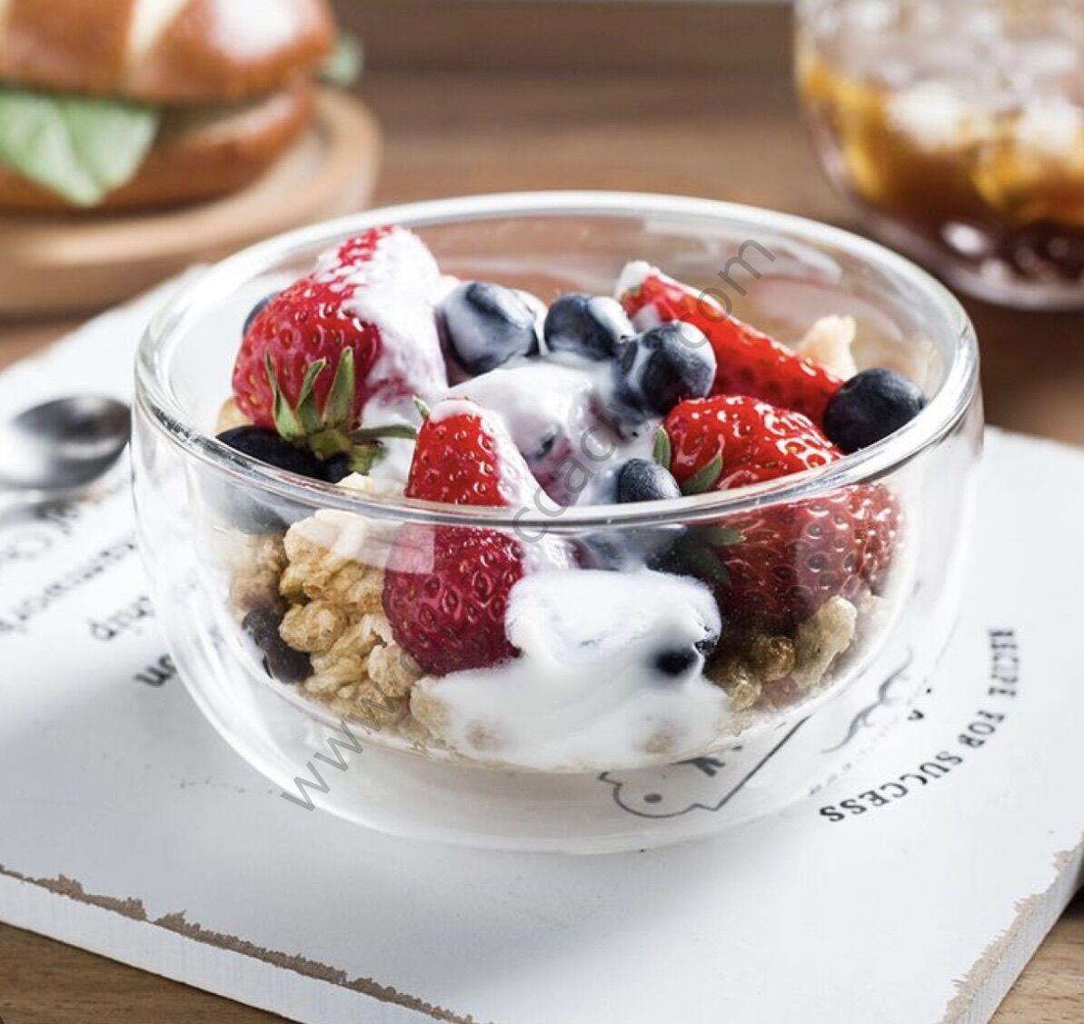 6LI ORTA BOY BOROSİLİKAT ÇİFT CİDARLI KASE