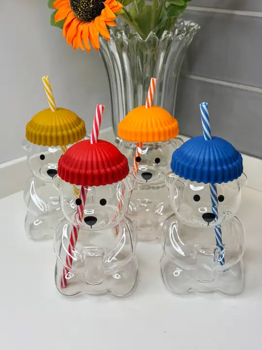 4 Lü Pop Ayıcık Bardak