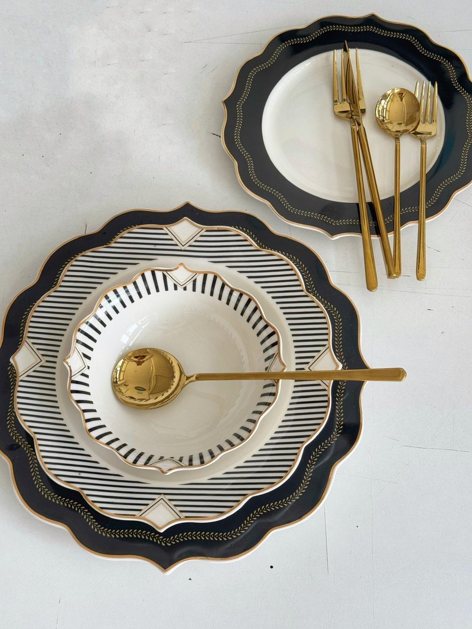 24 Parça Porselen Yemek Takımı