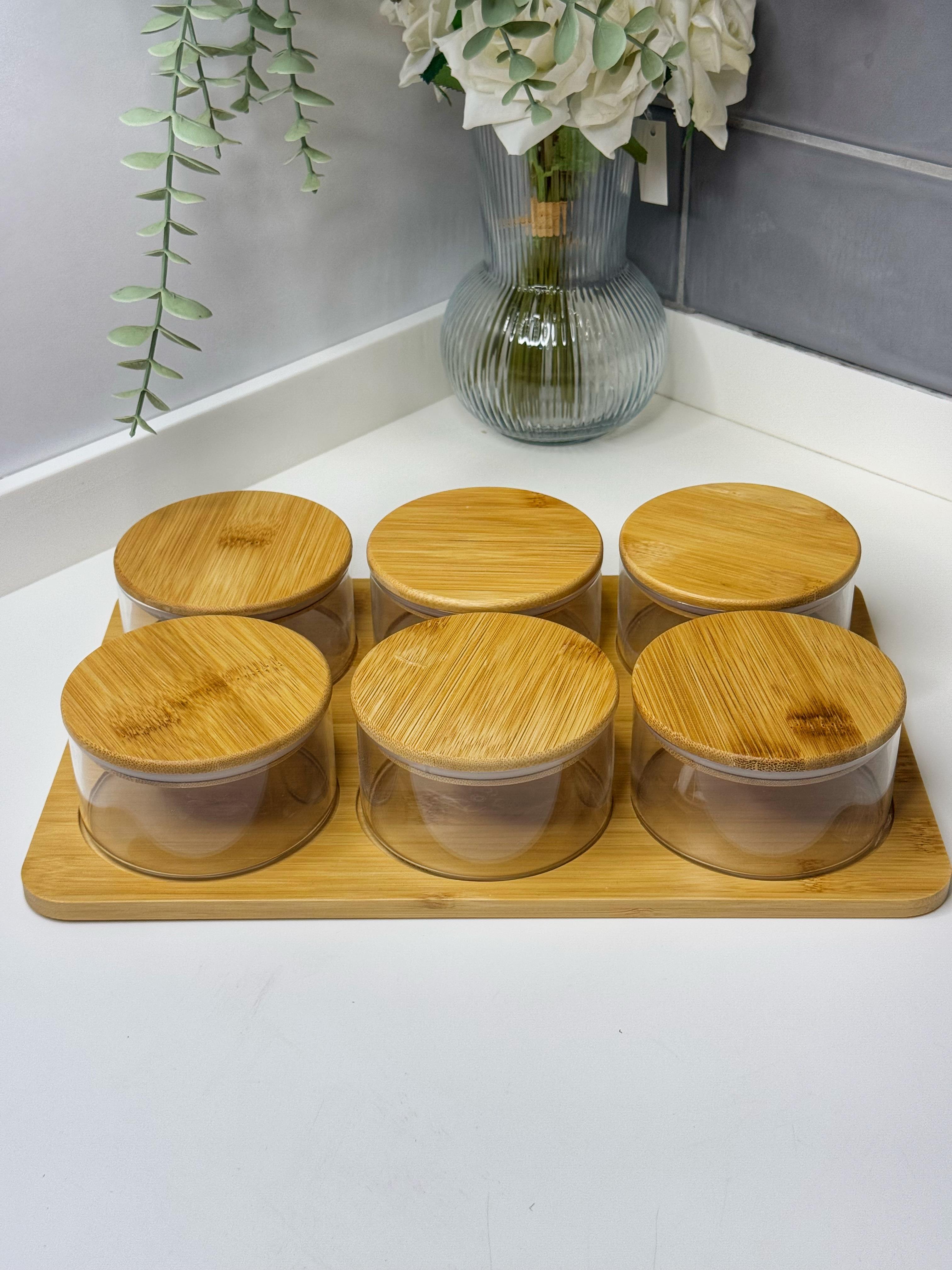 Purest Bambu Tepsili Cam Kahvaltılık