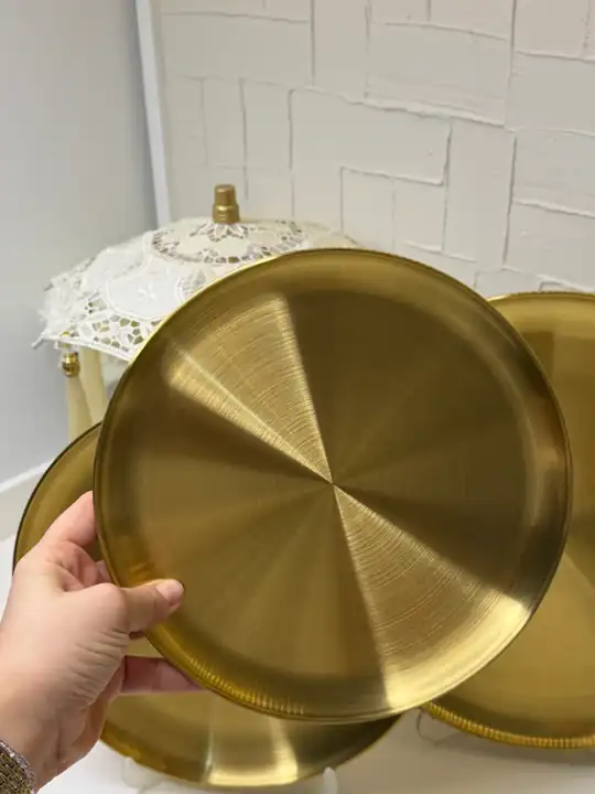 23 Cm Gold Kahvaltı Tabağı