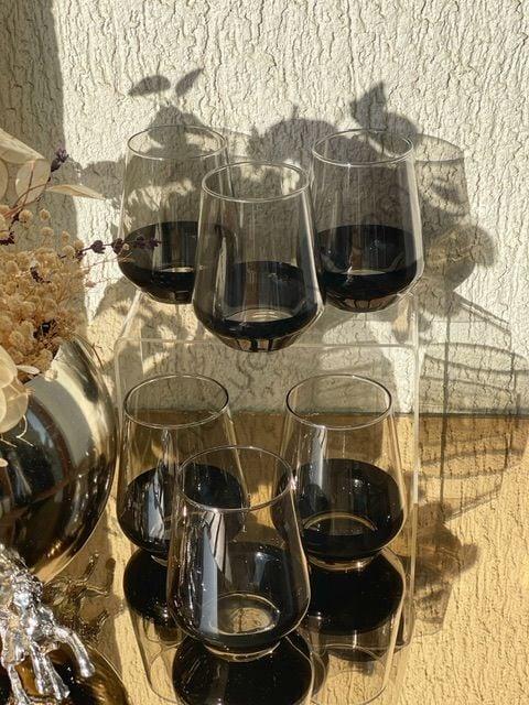 6 KİŞİLİK BLACK ORTA BOY SU/MEŞRUBAT BARDAĞI