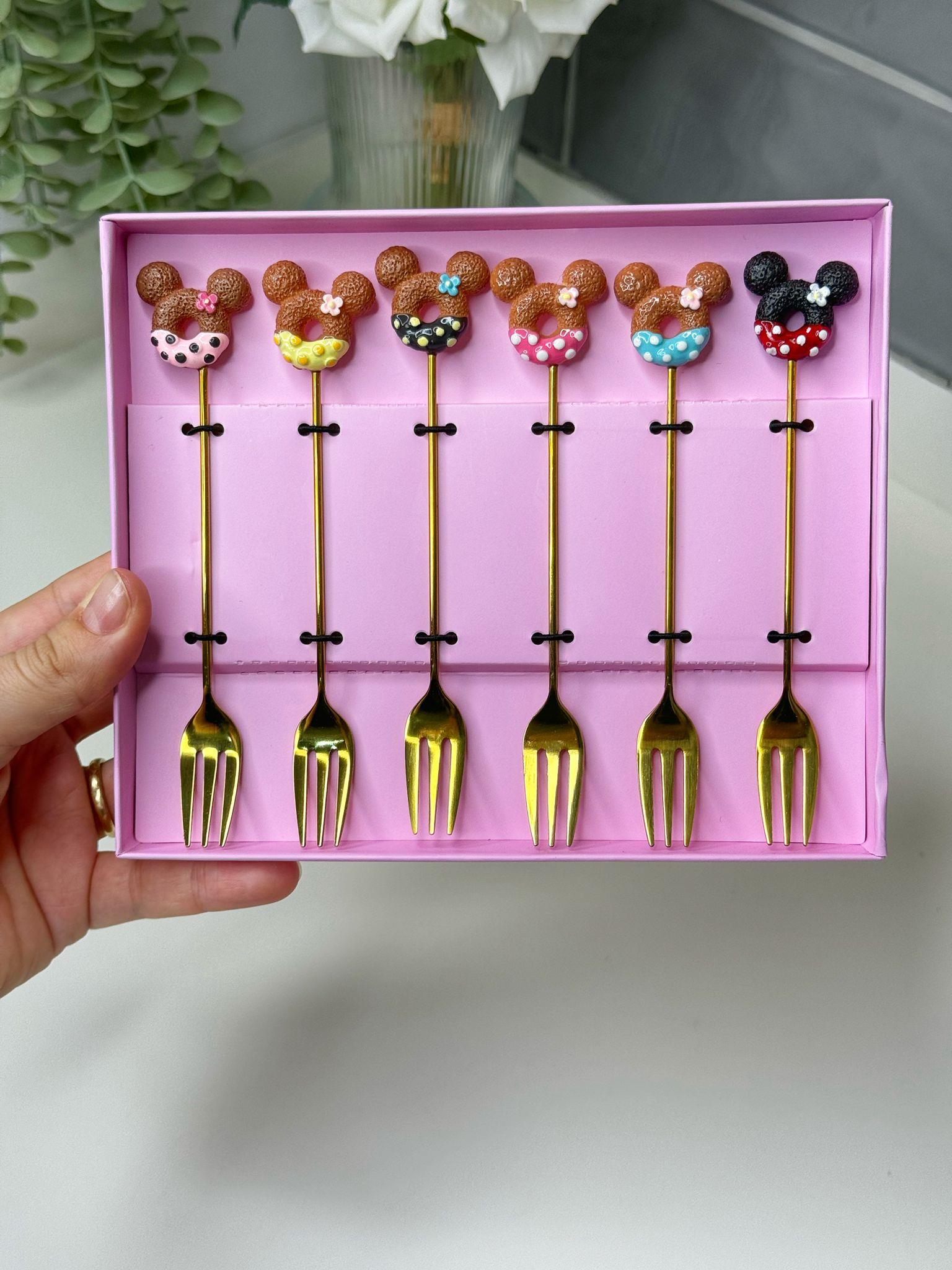 Sweet Donut 6 Kişilik Kokteyl Çatalı (6)