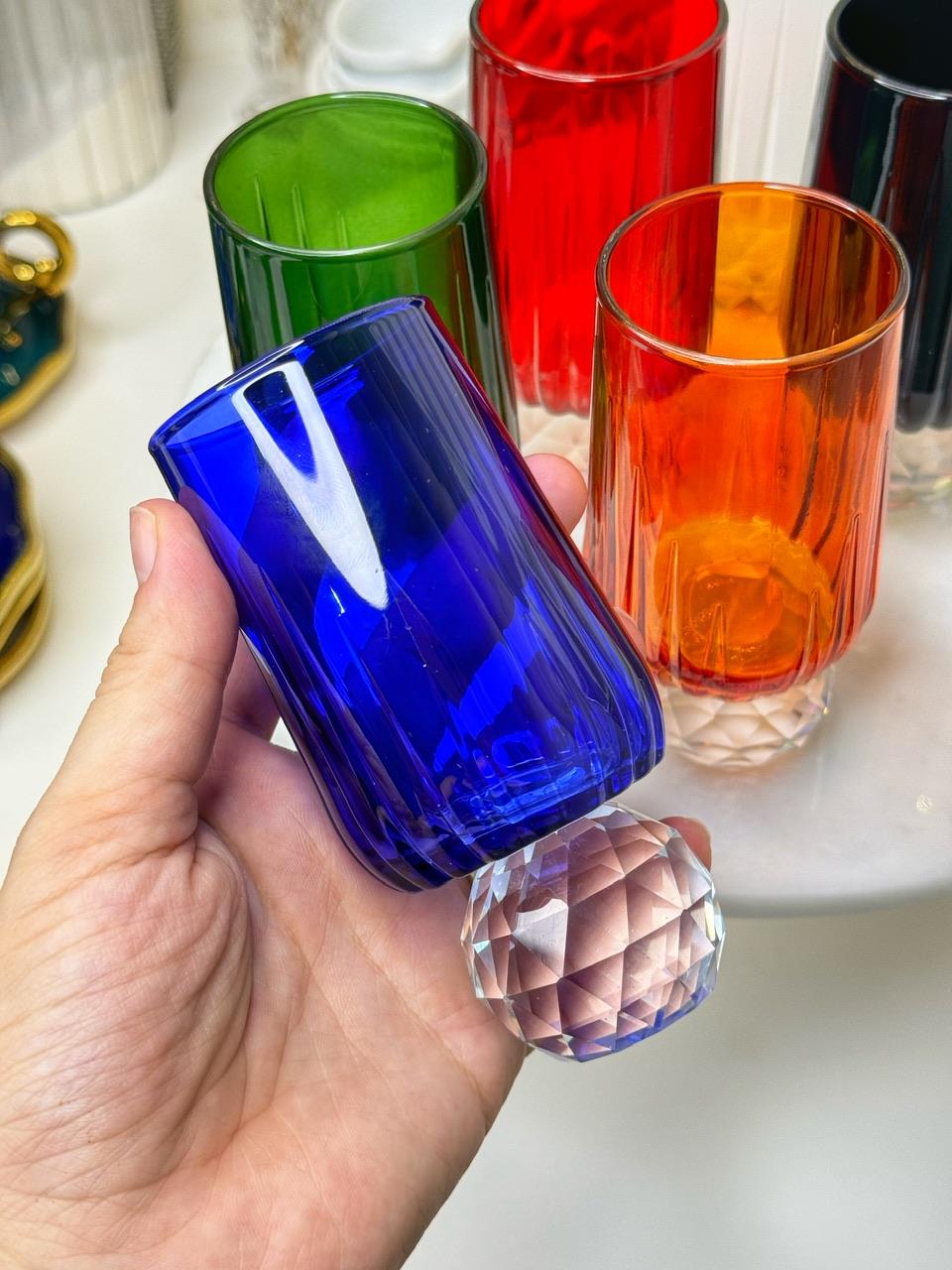 6 Kişilik Bal Kabağı Kahve Yanı Su Bardağı