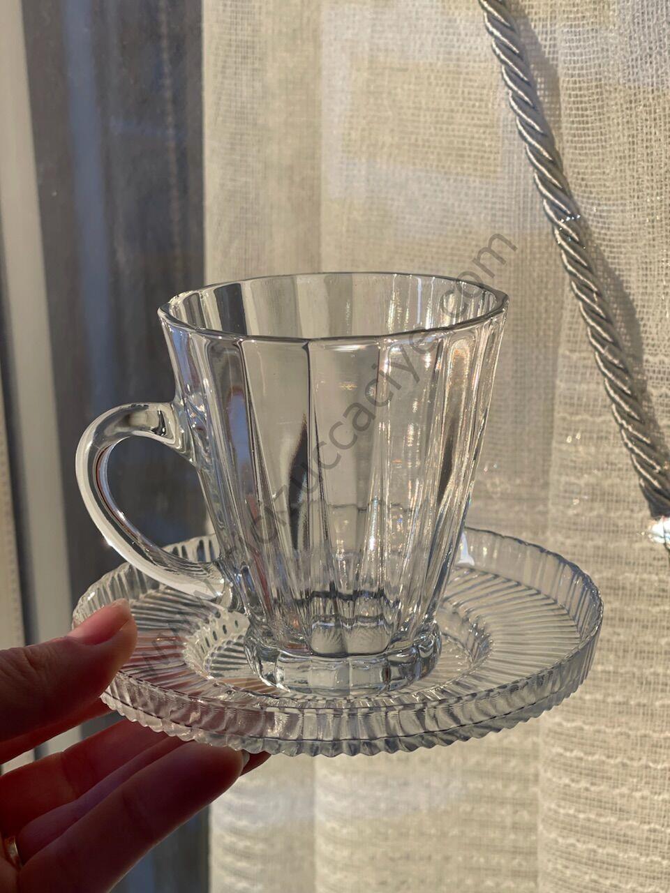 12 PARÇA 6 KİŞİLİK CAM ÇAY SETİ