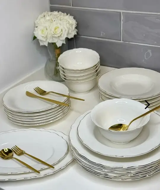 Linda 26 Parça 6 Kişilik Porselen Yemek Takımı