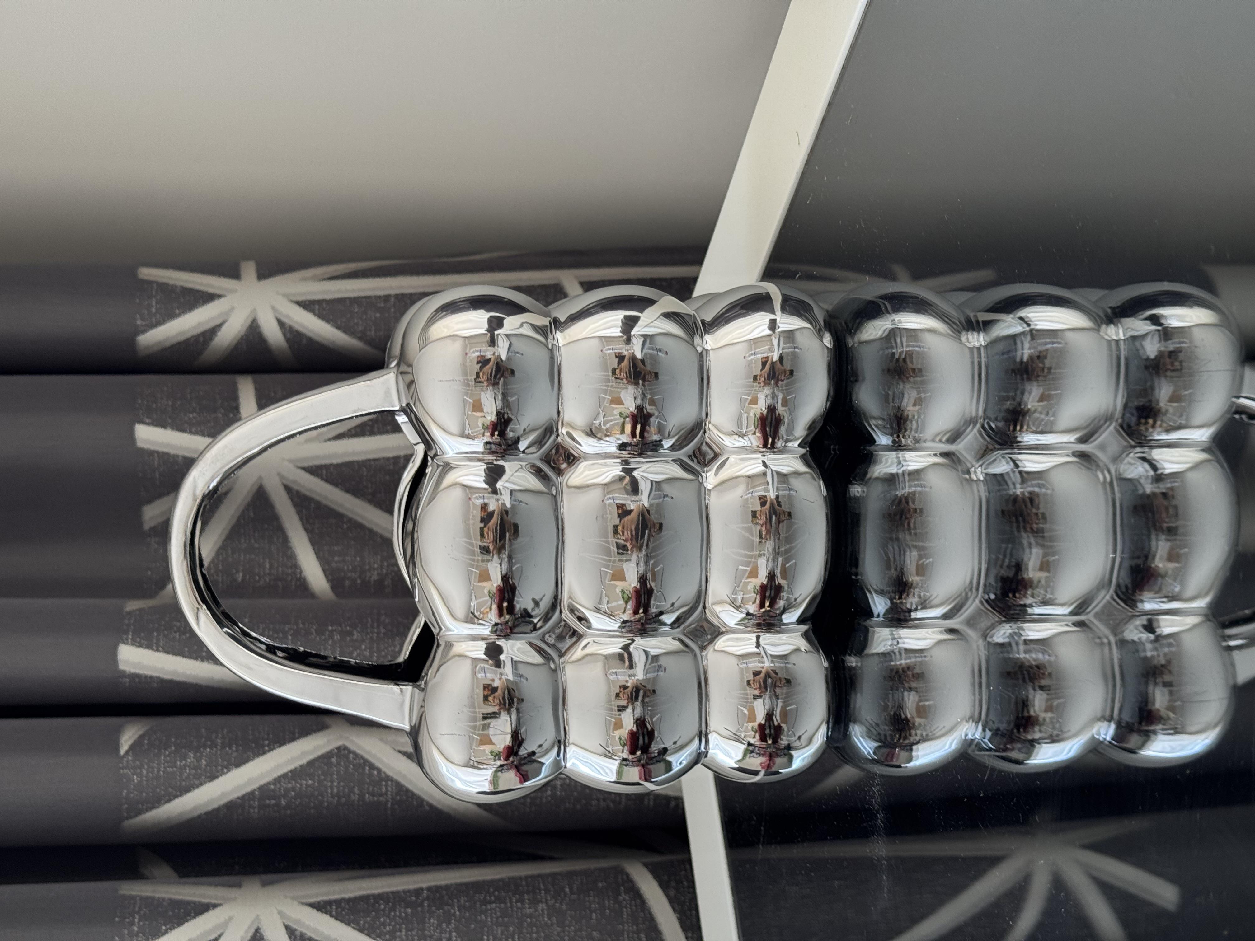 Bubble Gümüş Çanta Vazo