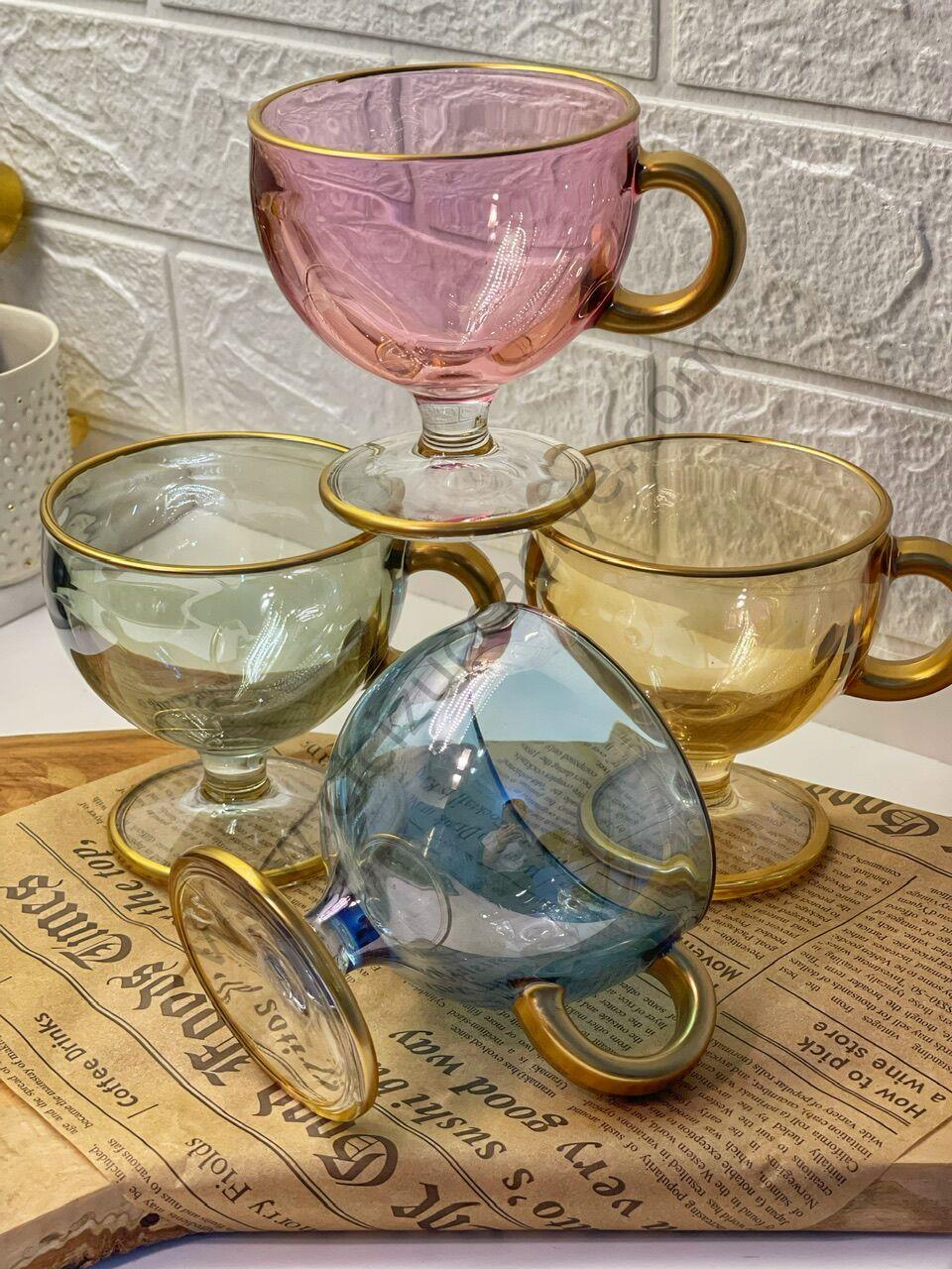 4 Lü Lüsterli Cup/Fincan