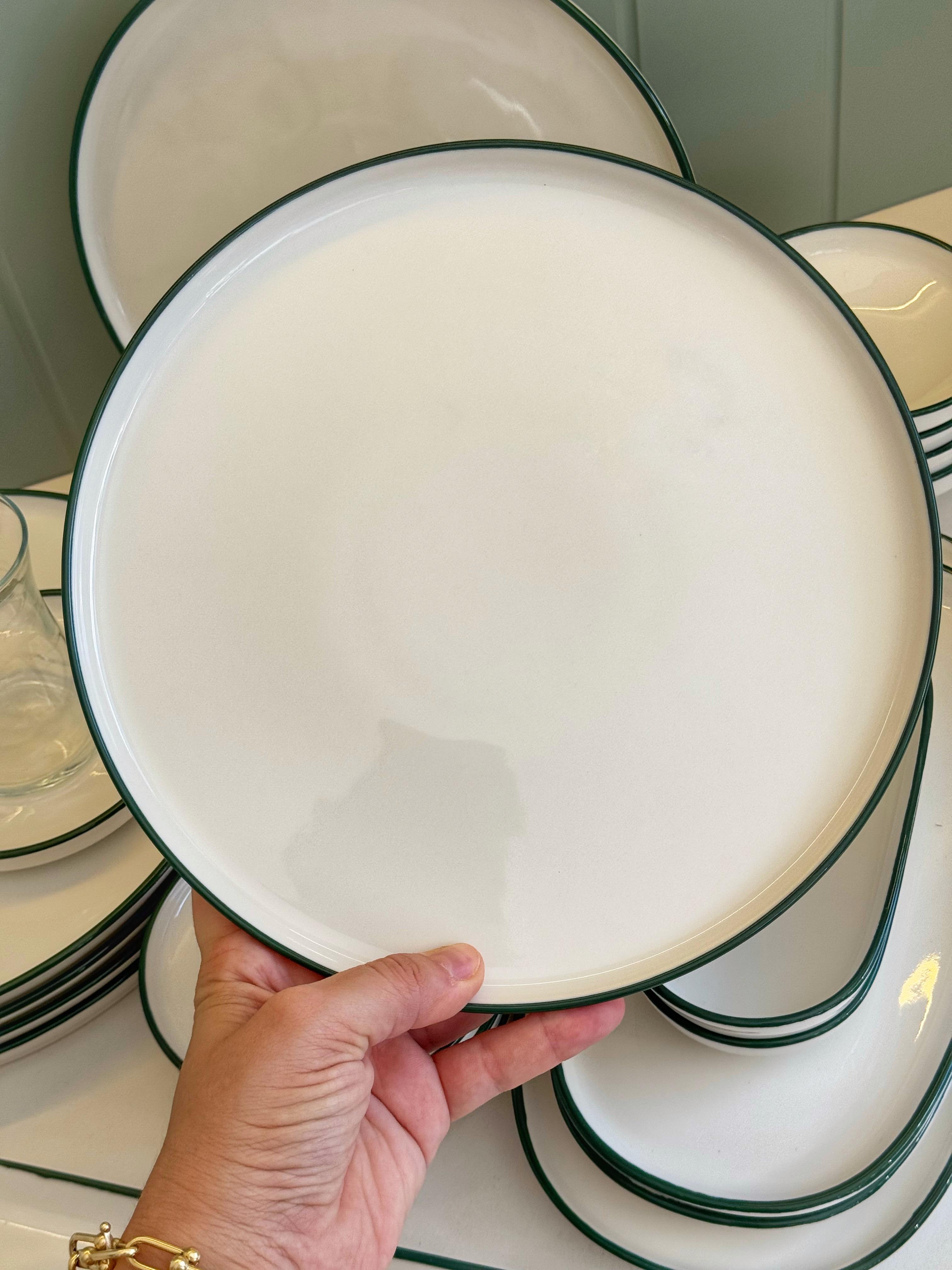 Frigya (Yeşil) 29 Parça 6 Kişilik Porselen Kahvaltı Takımı