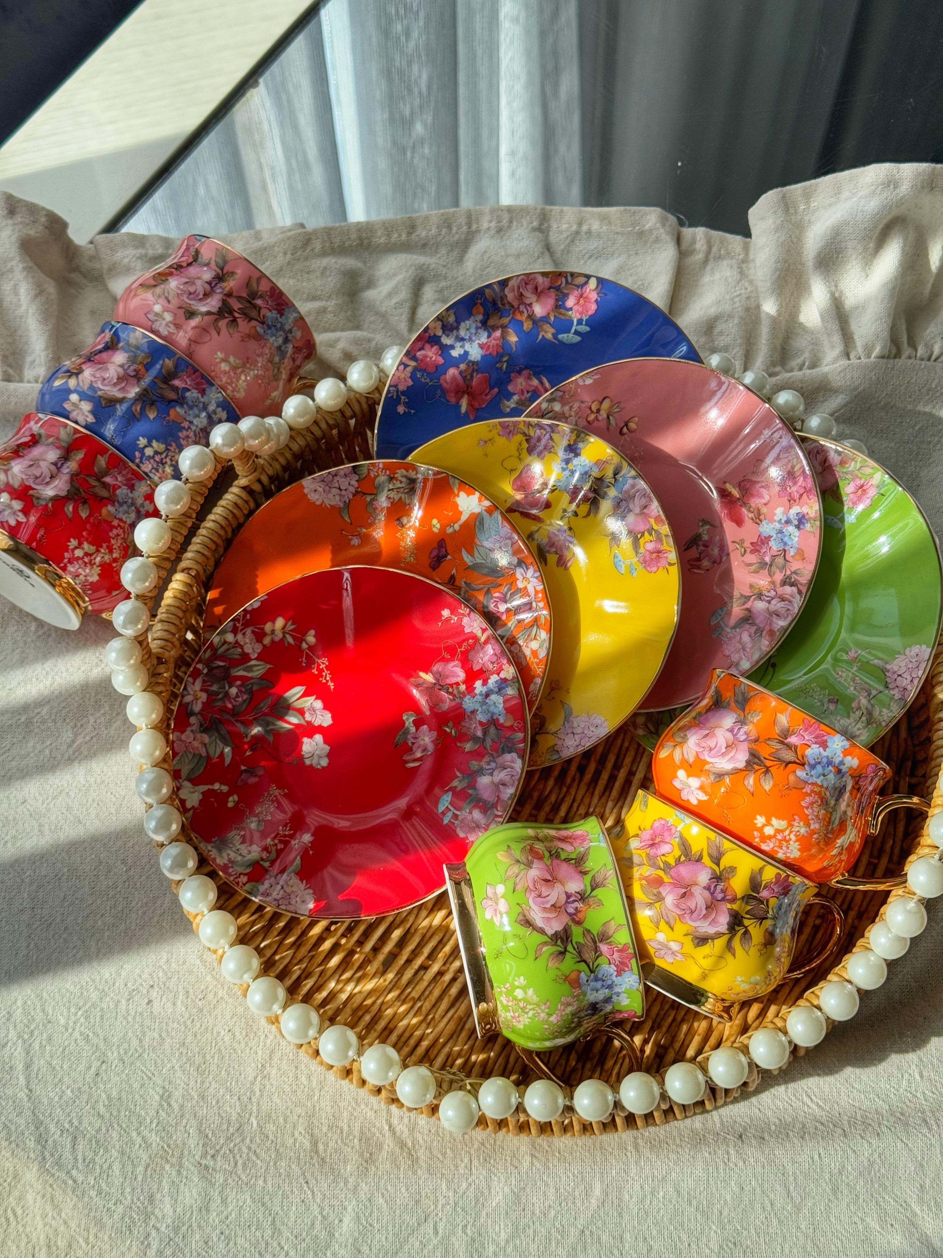 Velvet 6 Kişilik Porselen Türk Kahvesi Fincanı