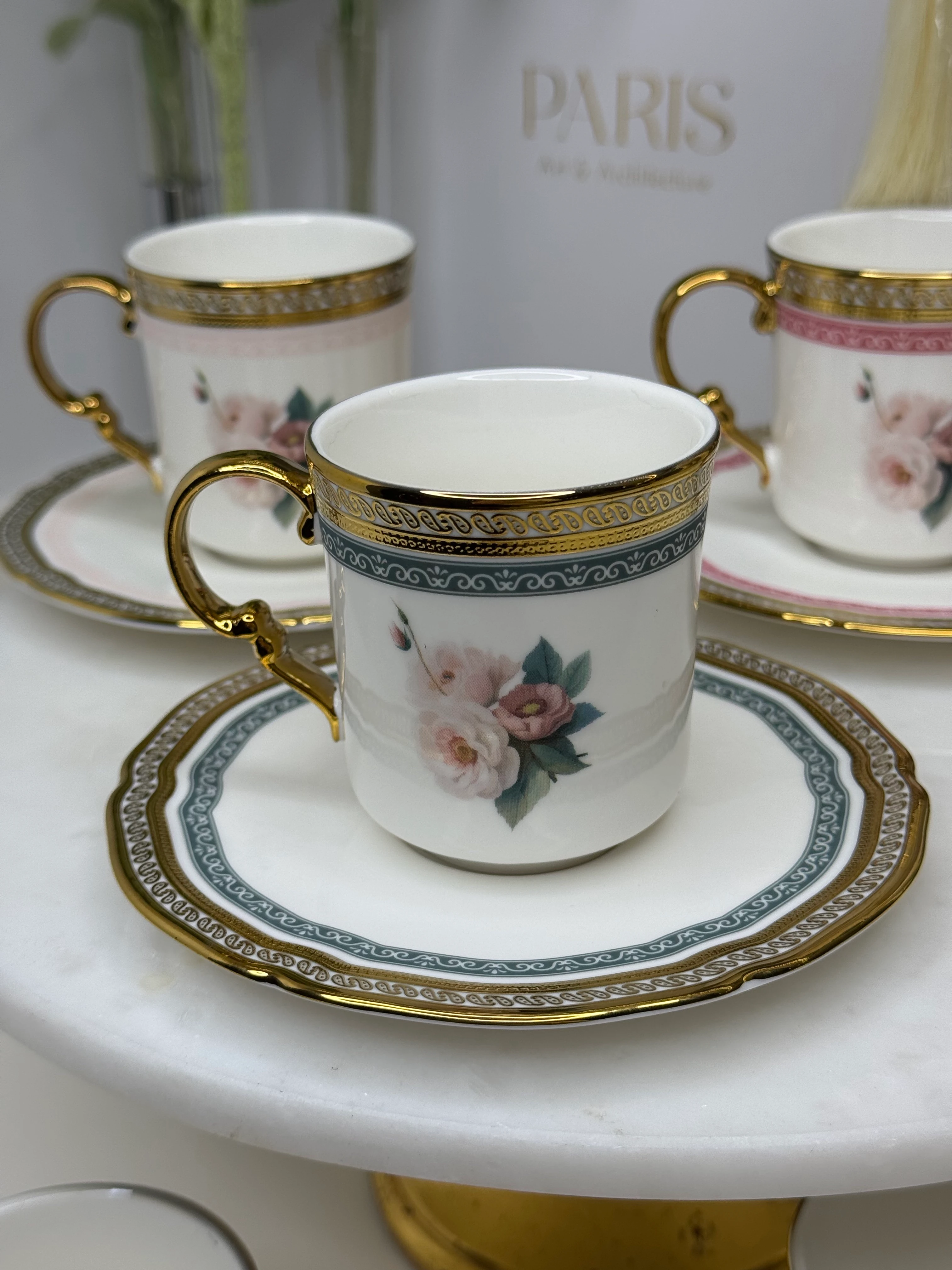 Rosam 6 Kişilik Porselen Türk Kahvesi Fincanı