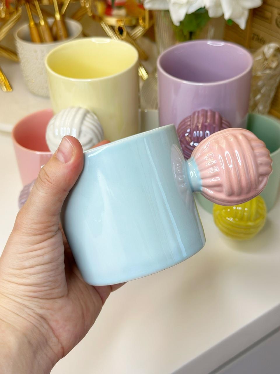 6 Kişilik Pinterest Yumak Kulplu Kupa