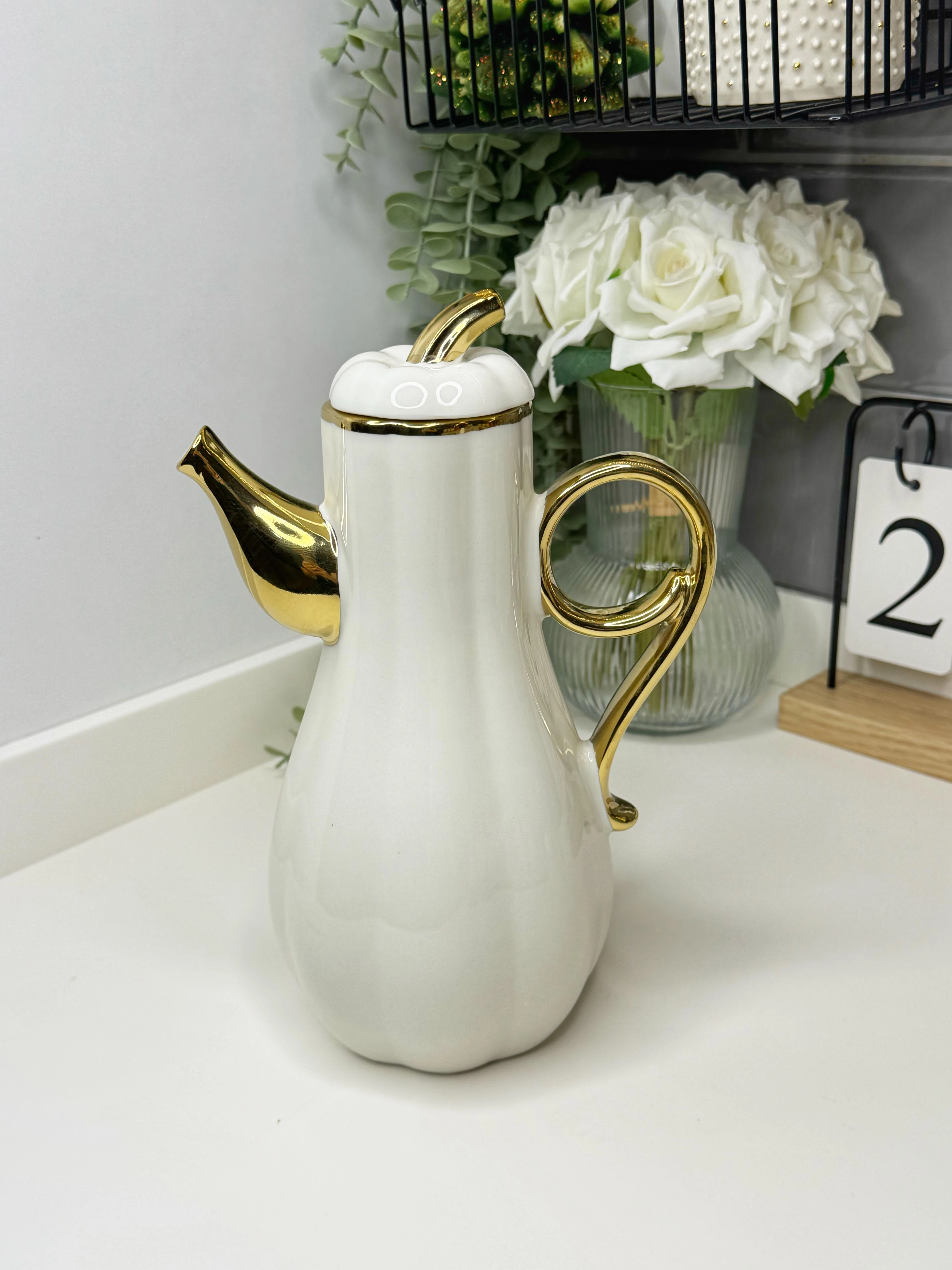 Beyaz Kabak Yağdanlık