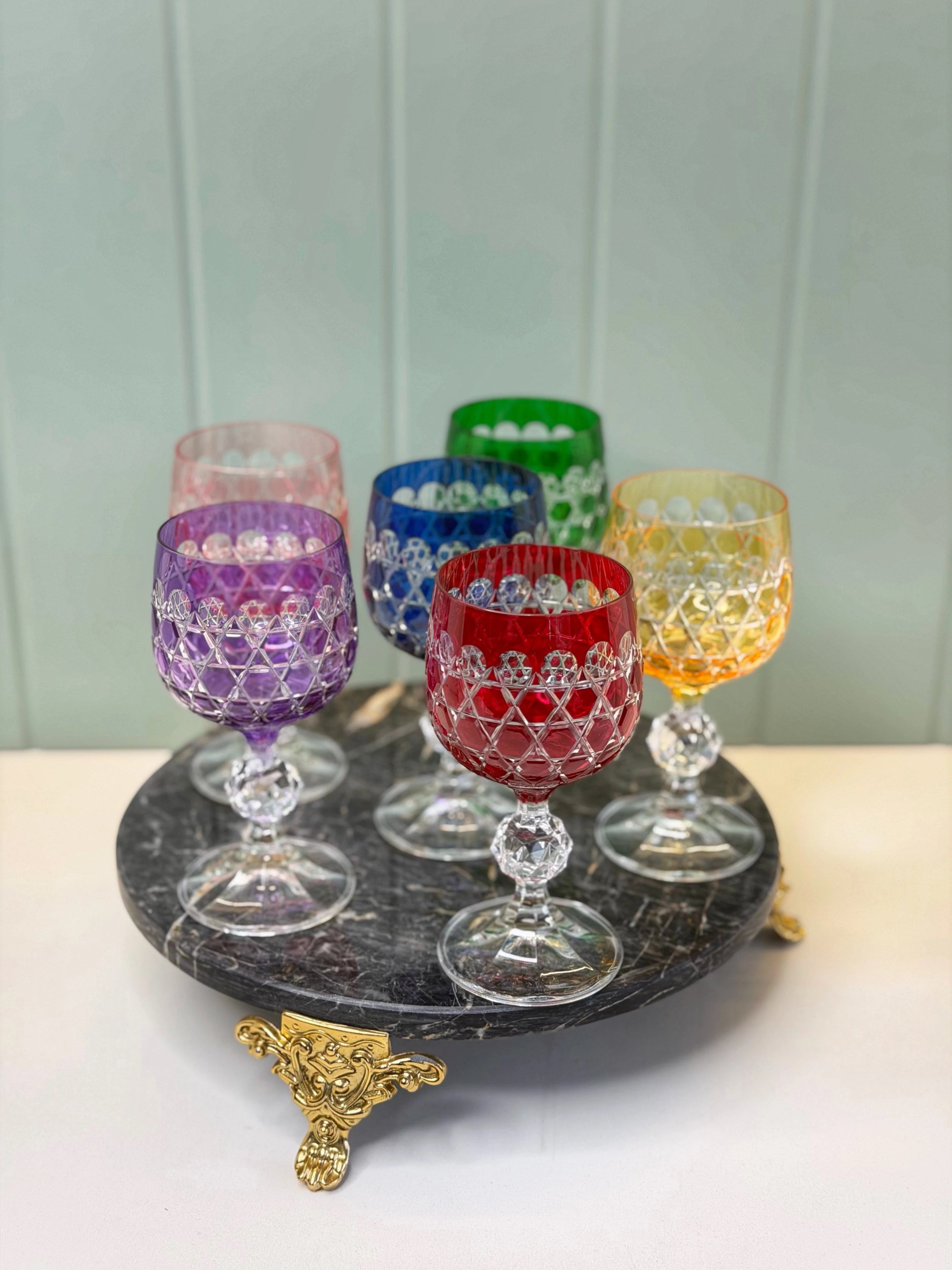 6lı Bohemia Kristal Claudıya Bardak Liam 