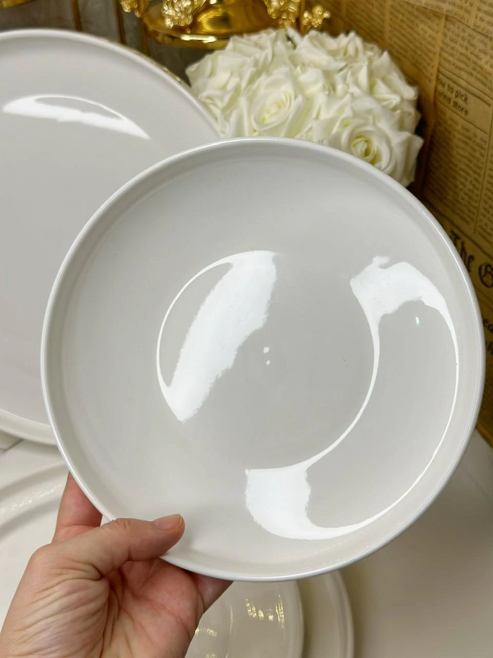 Viyana 55 Parça 12 Kişilik Porselen Yemek Takımı