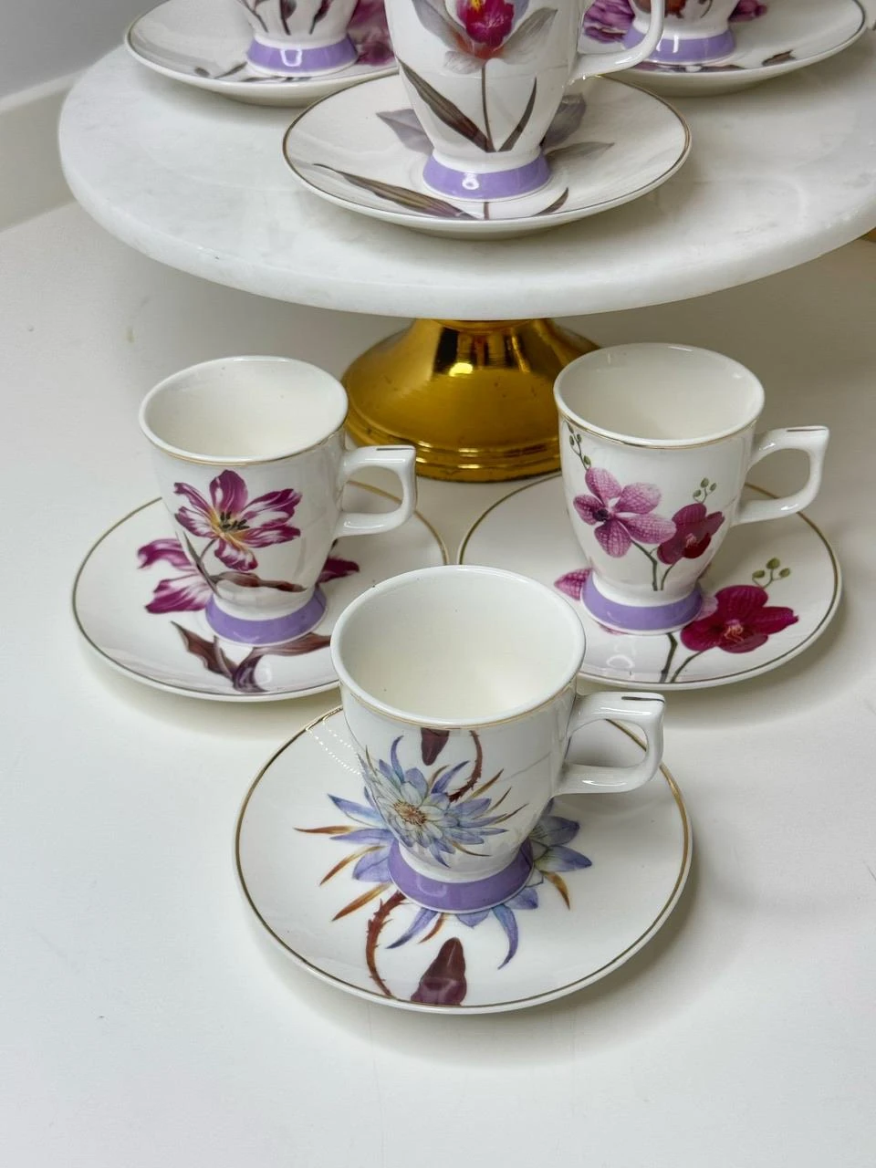 Begonvil 6 Kişilik Türk Kahvesi Fincanı