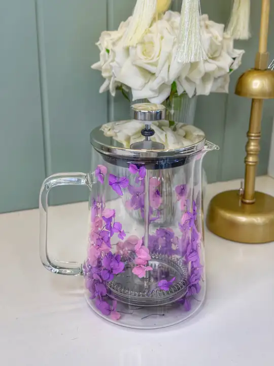 Çift Cidarlı Mor French - Press Sürahi (Büyük Boy