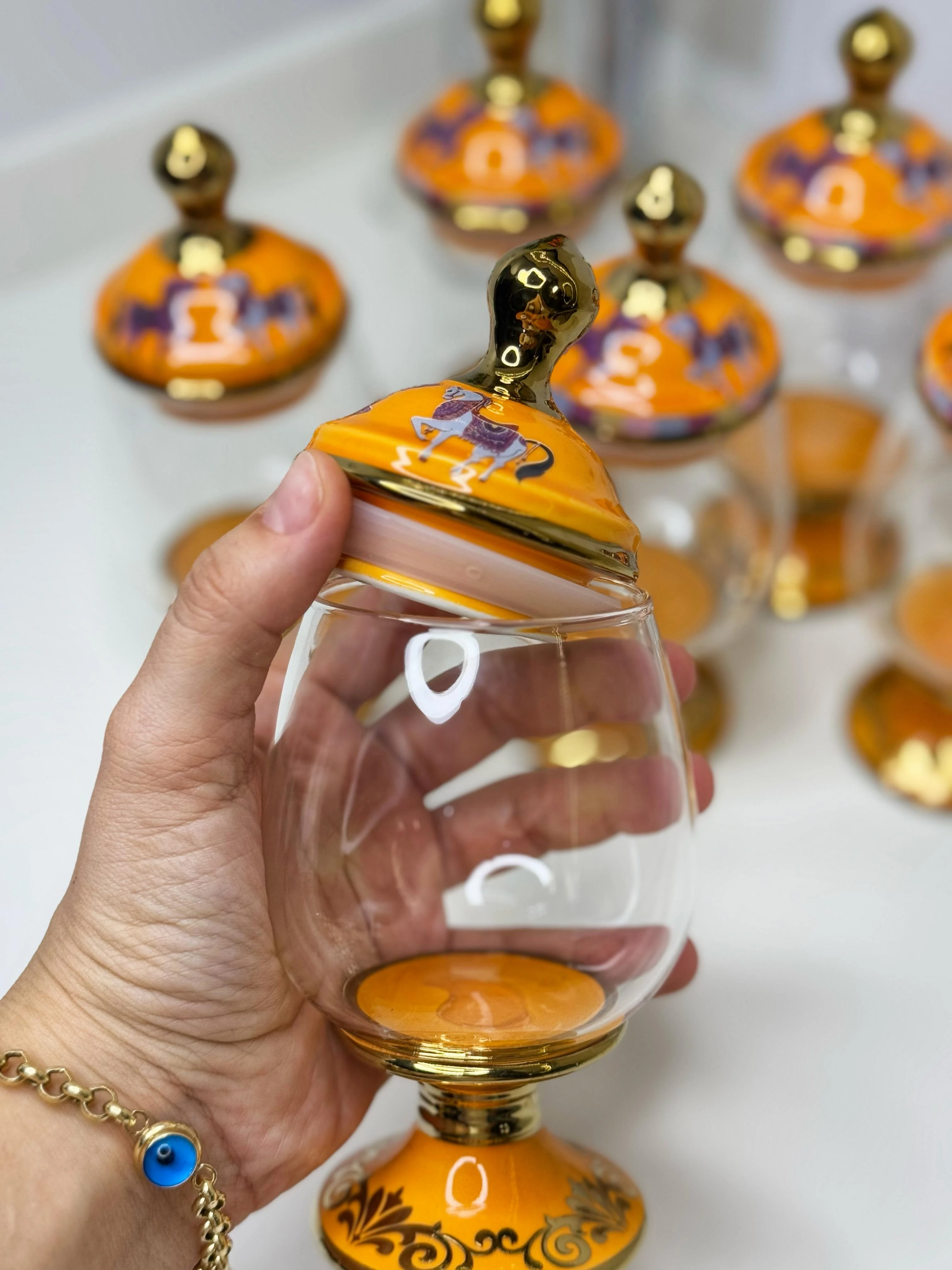 Hrms 6Lı Kavanoz Set (Şekerlik / Baharatlık)