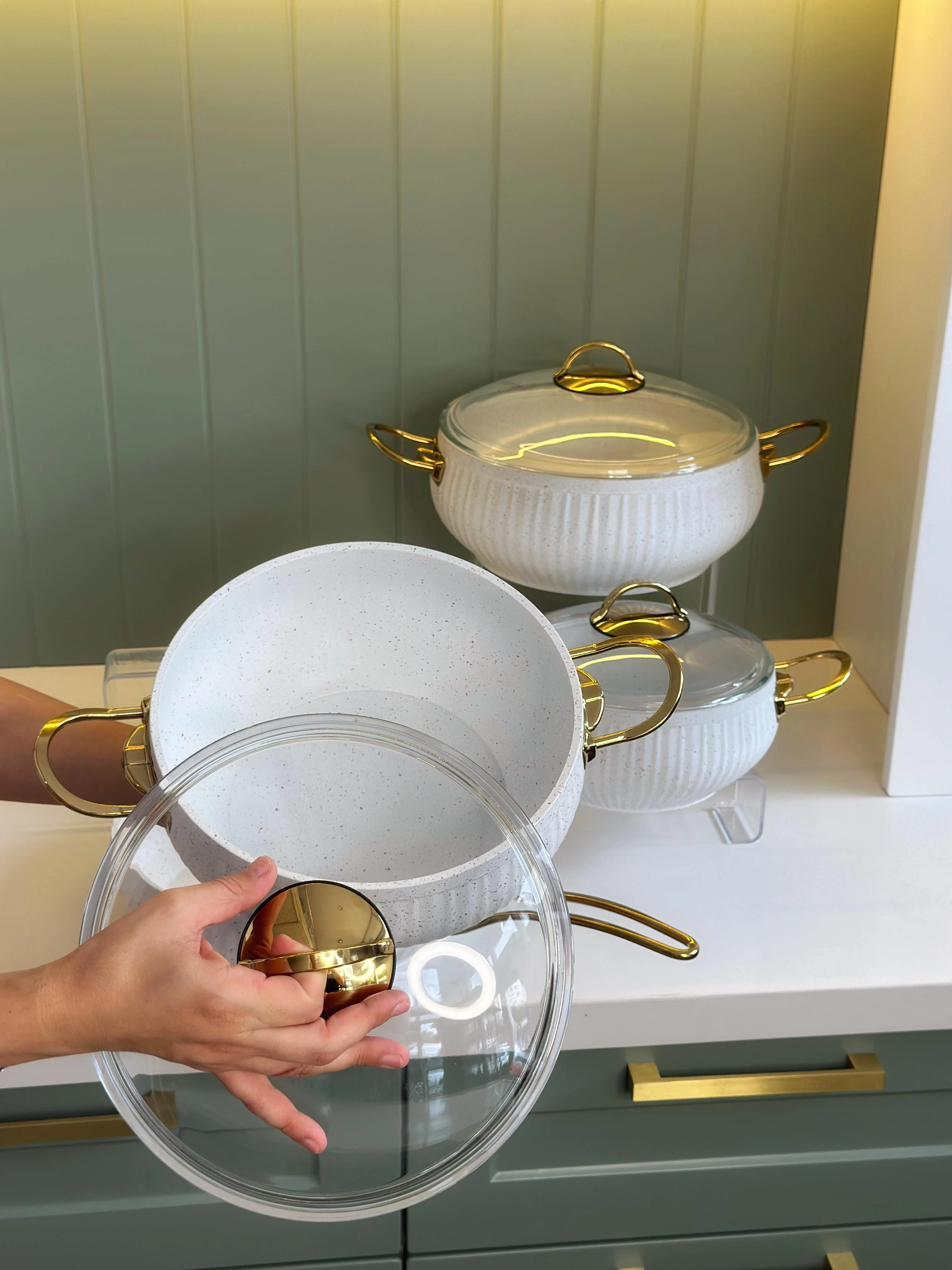 Tothe 7 Parça Granit Meridyen Tencere Seti