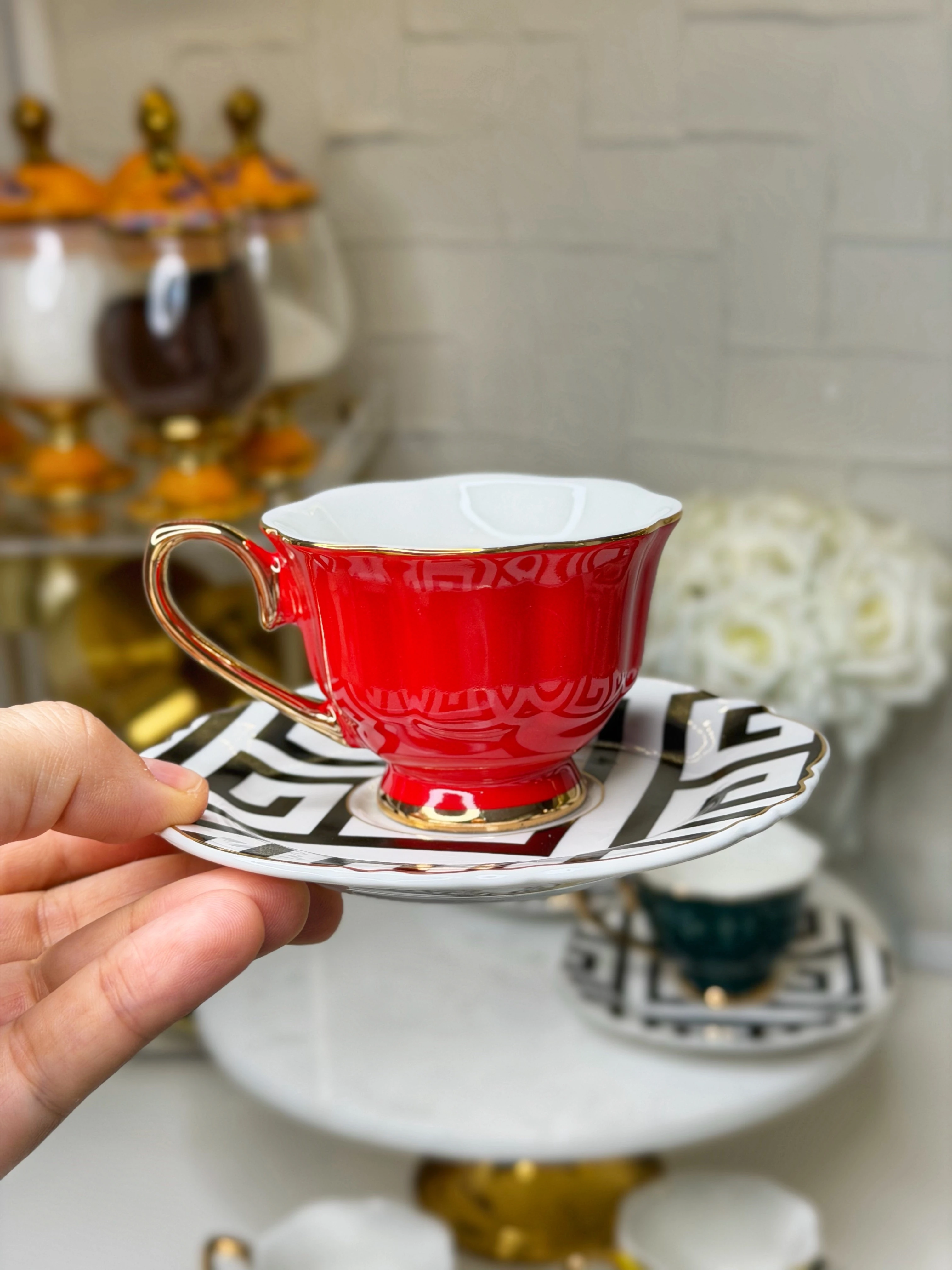 Versac 6 Kişilik Porselen Fincan Takımı