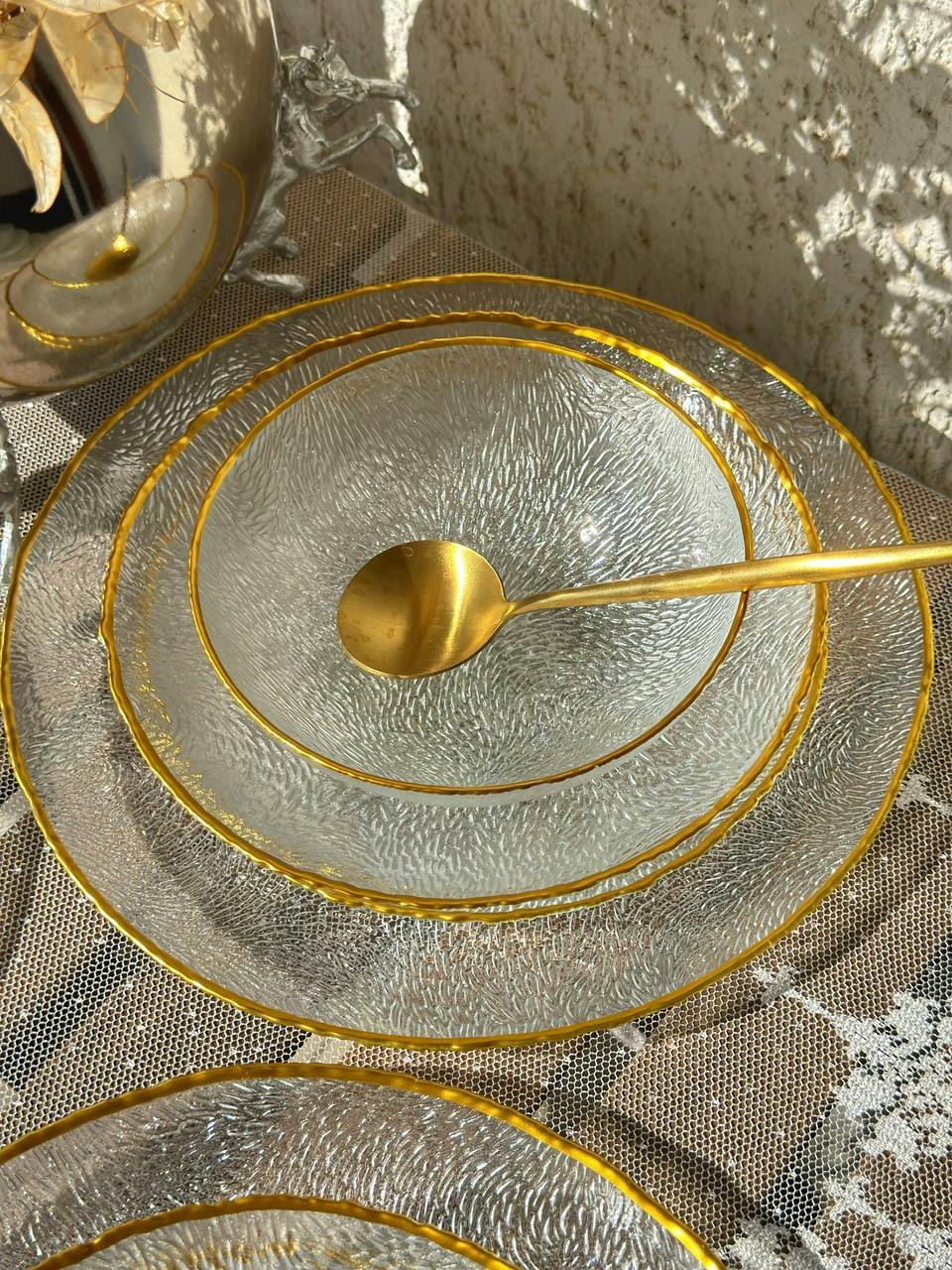 Armoni 6 Kişilik Cam Yemek Takımı