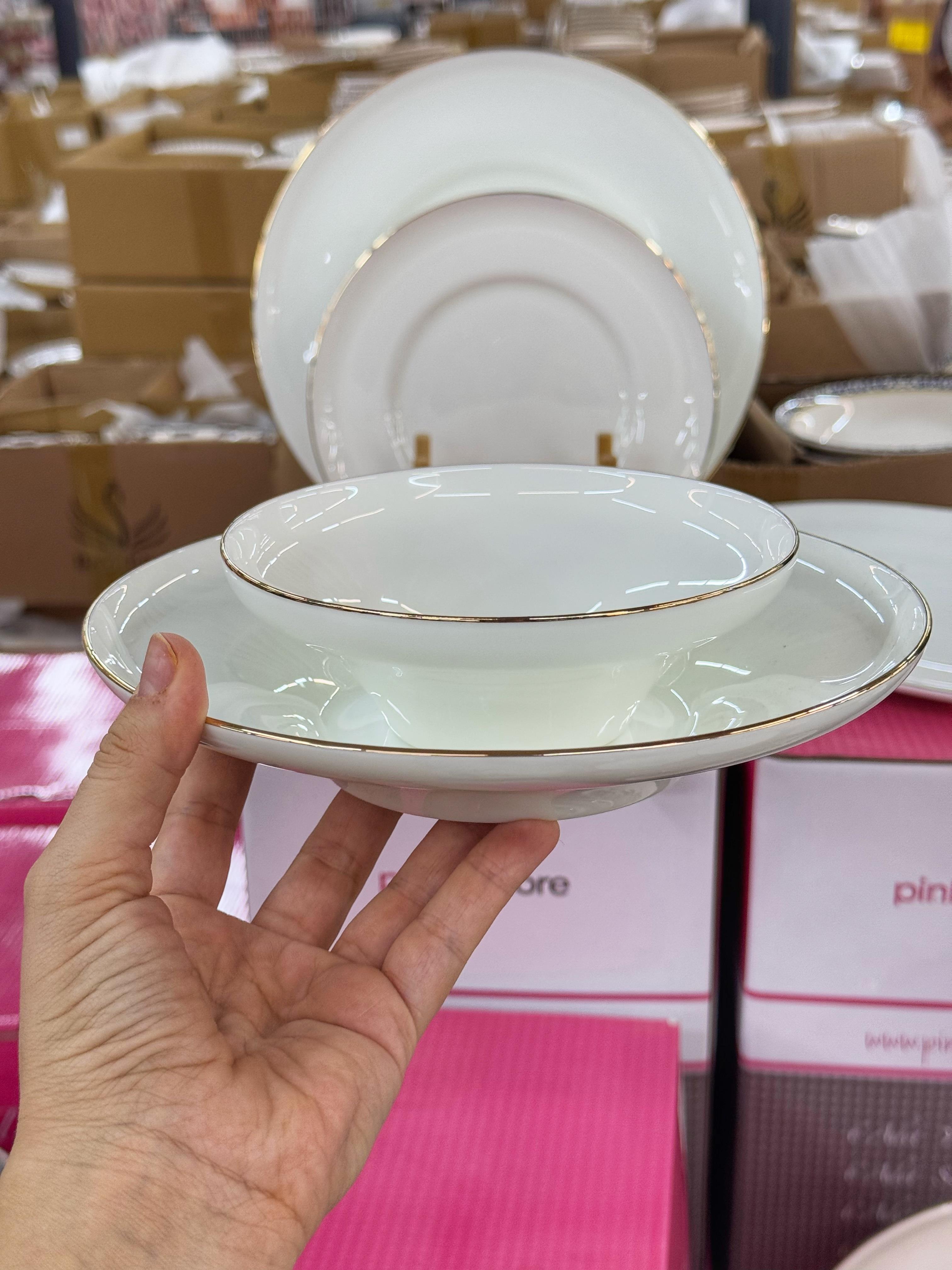 Alicia 24 Parça 6 Kişilik Porselen Yemek Takımı