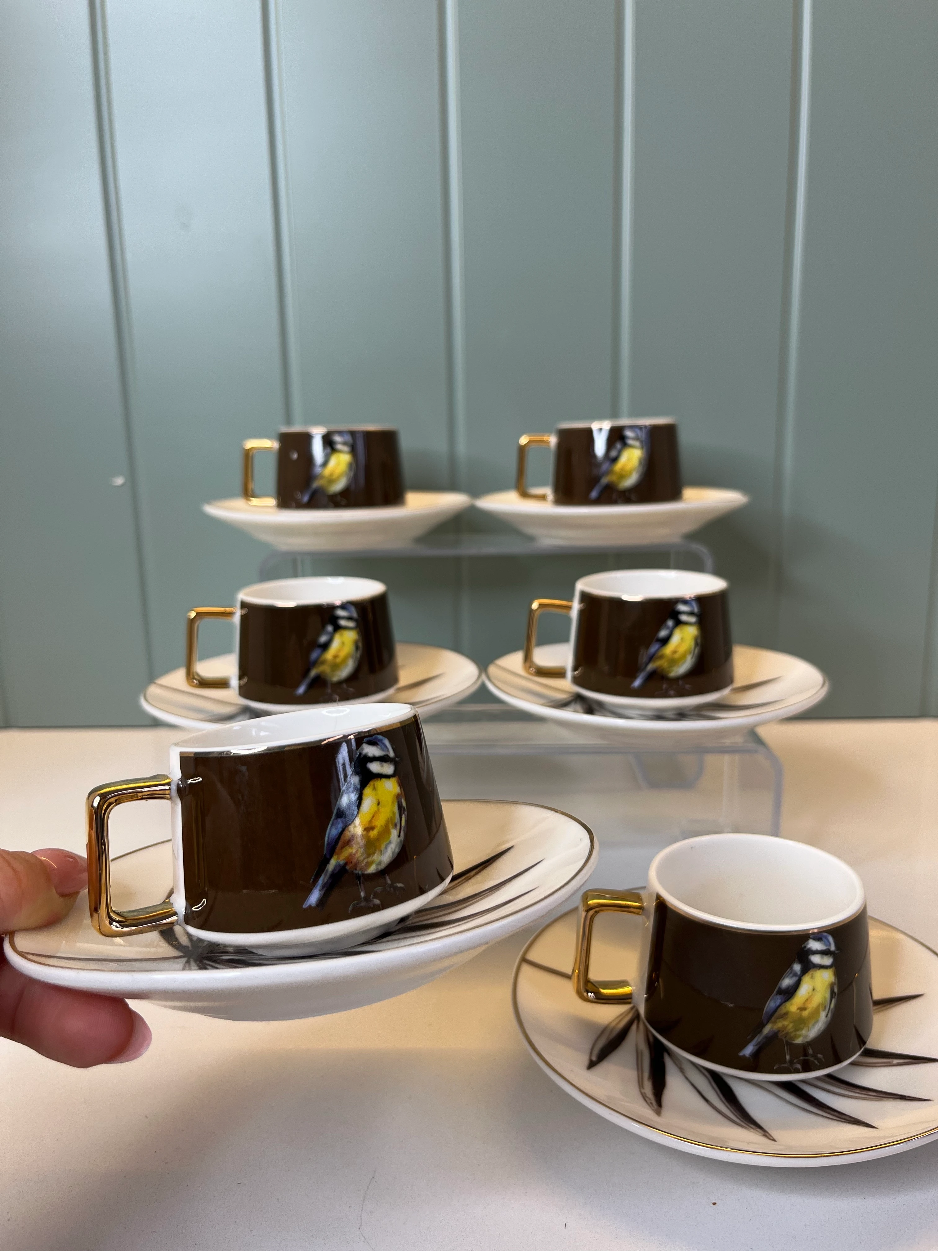 Eful 6 Kişilik Porselen Kahve Fincanı 