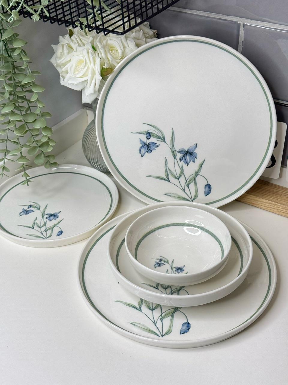 Lavinya 24 Parça 6 Kişilik Porselen Yemek Takımı