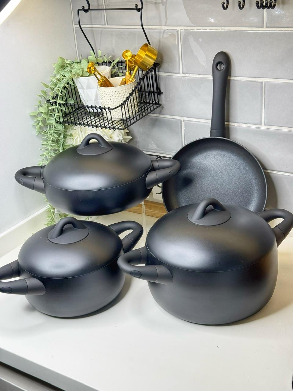 Dolce 7 Parça Döküm Titanyum Tencere Seti