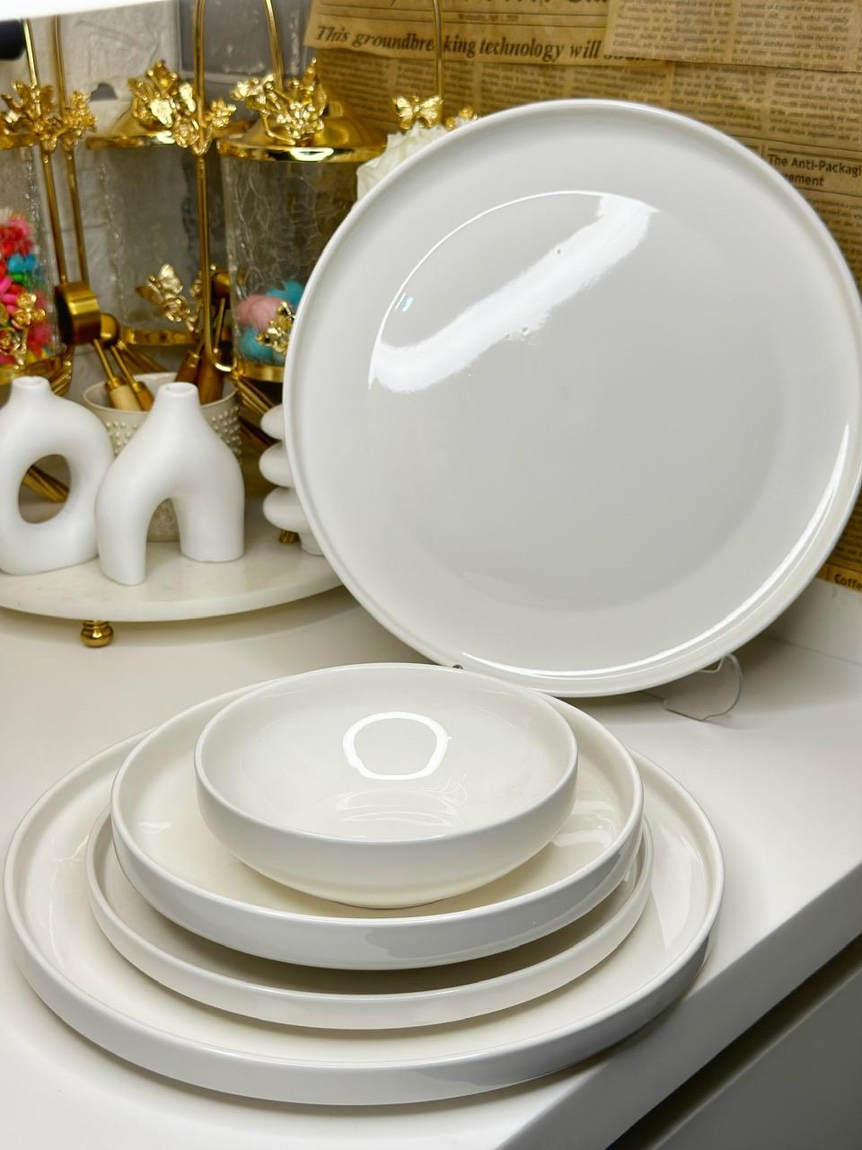 24 PARÇA PORSELEN BEYAZ RÜYA YEMEK TAKIMI