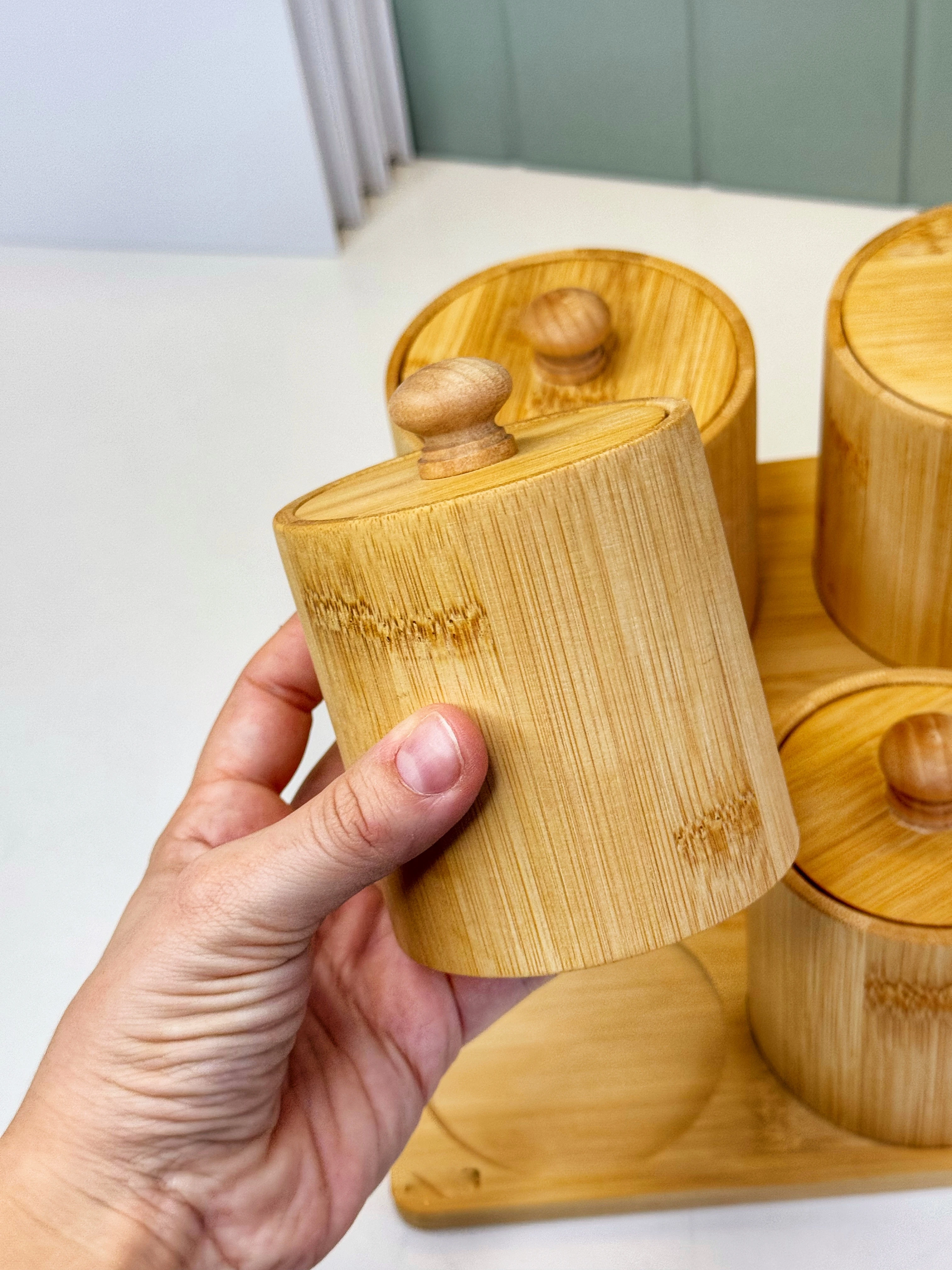 Bohems 7Li Bambu Standlı Baharatlık